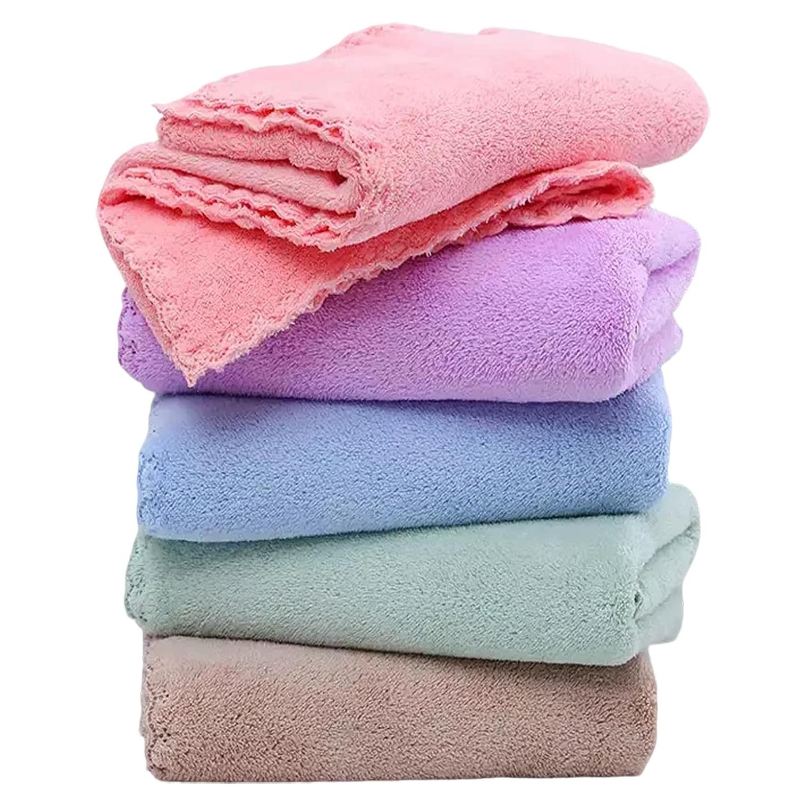 Juego de Toallas de Microfibra SAOYOAS - 5 Piezas 75x35cm