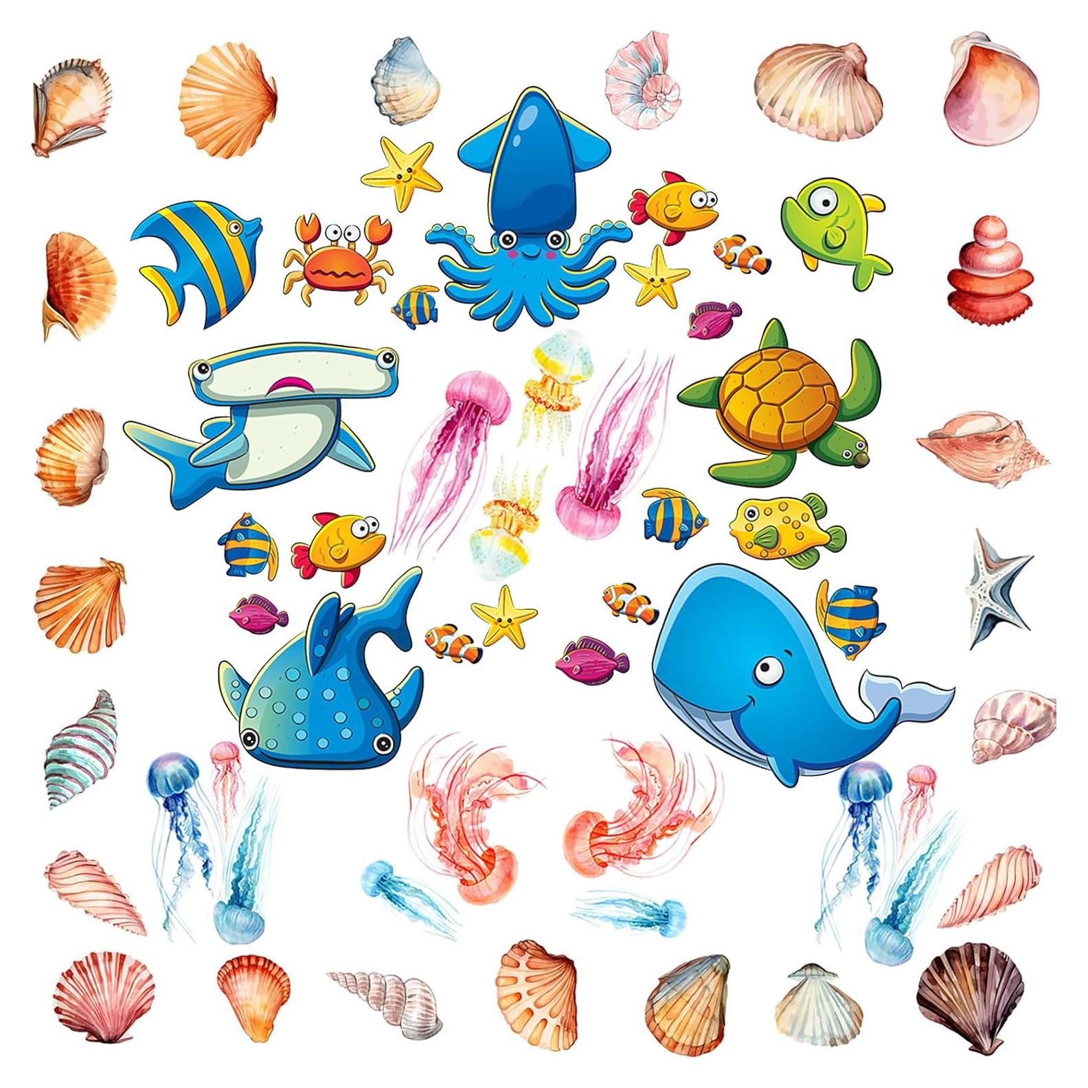 Calcomanías Antideslizantes para Baño TSBSHum - 18 Piezas Animales