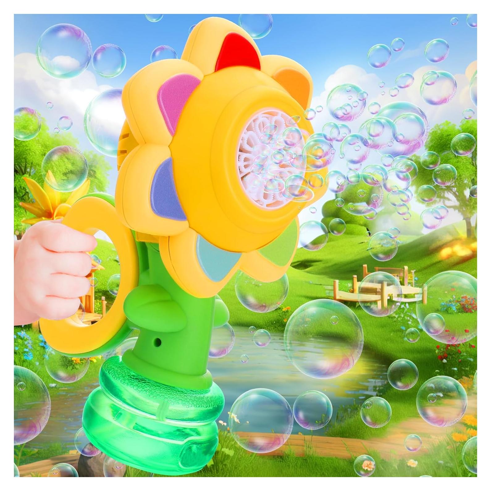 Máquina de Burbujas Recargable Vodolo con Luces LED 7 Colores