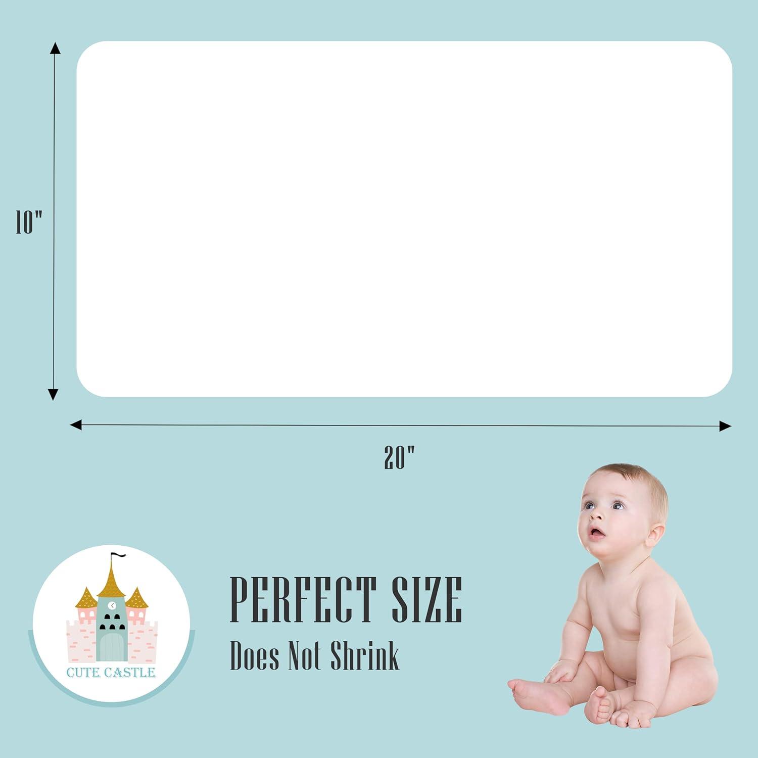 Paquete de 12 Paños de Muselina para Eructos Castillo Bonito 50.8x25.4 cm