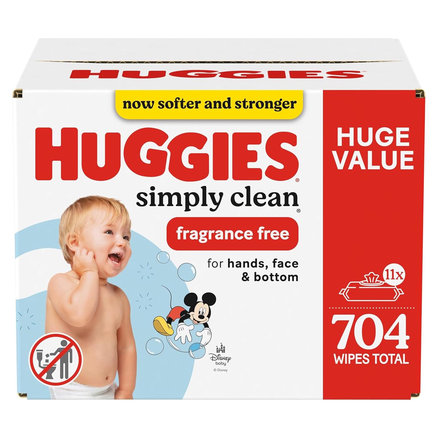 Toallitas Húmedas Huggies Simply Clean Sin Fragancia 704 Unidades