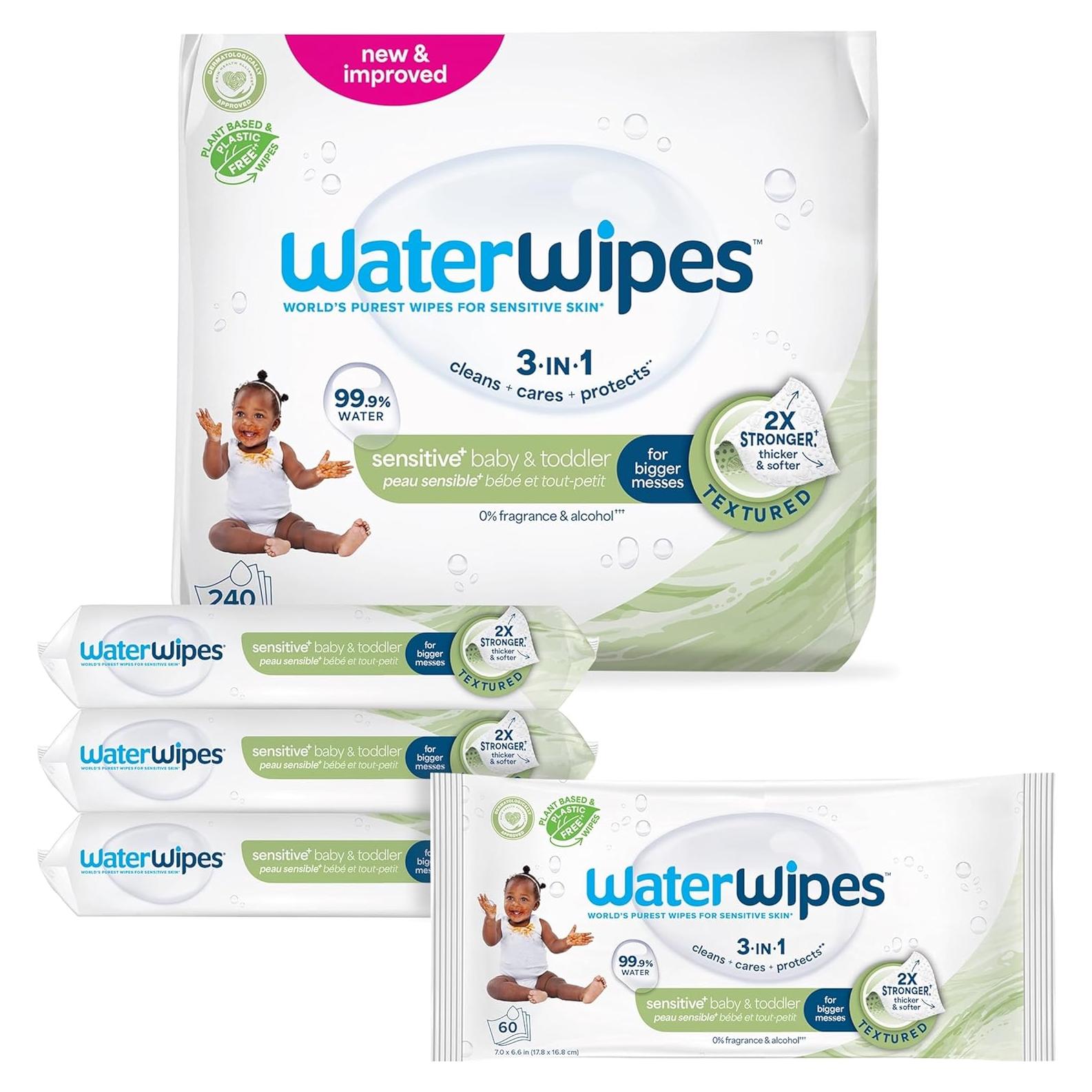 Toallitas Texturizadas WaterWipes 240 Unidades Sin Fragancia