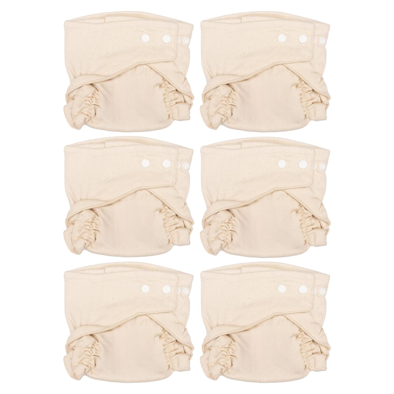 Pañal de Tela Ajustado OsoCozy 100% Algodón Birdseye - 6 Unidades