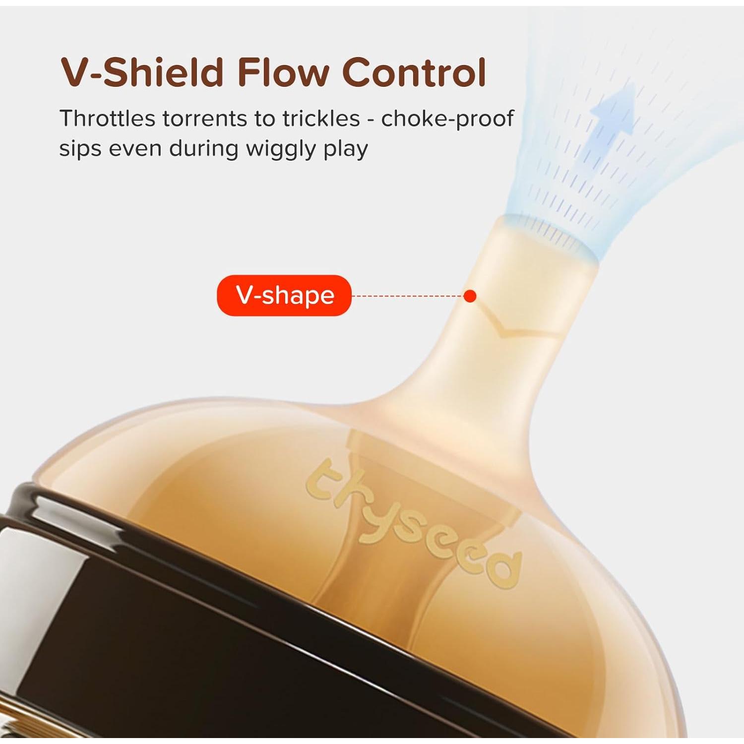 Taza con Pajita Thyseed 300ml para Bebés - Sin Derrames