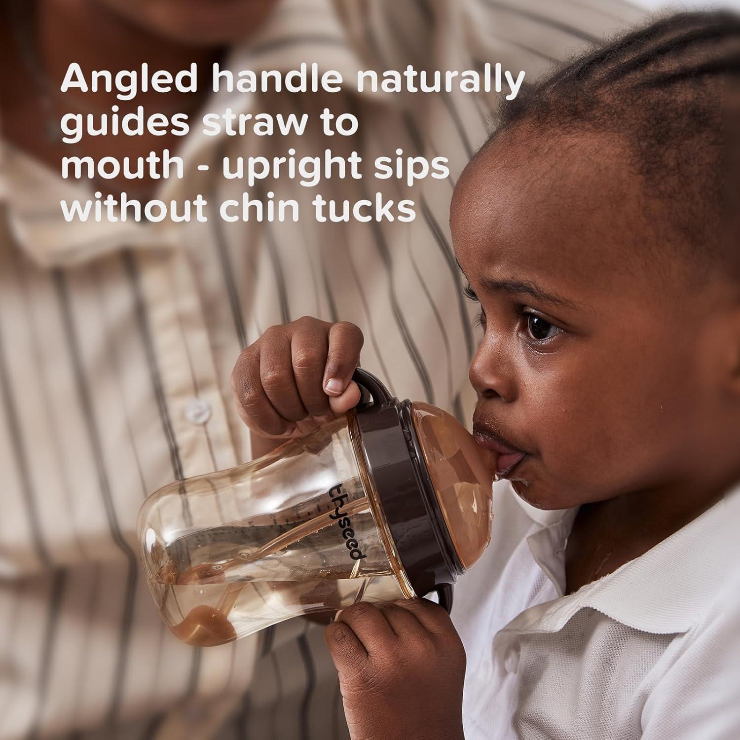 Taza con Pajita Thyseed 300ml para Bebés - Sin Derrames
