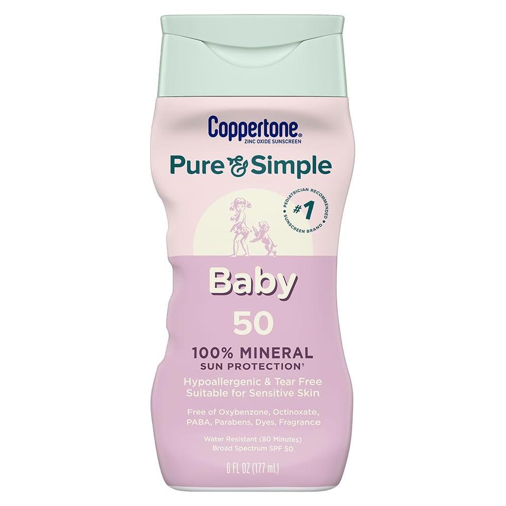 Protector Solar para Bebés Coppertone Pure and Simple SPF 50 - 177 ml