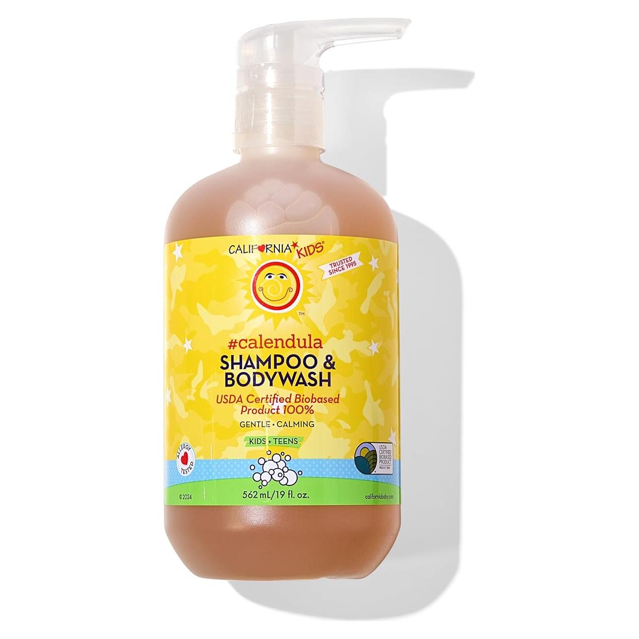 Champú y Gel de Baño California Kids Caléndula 100% Natural 537g