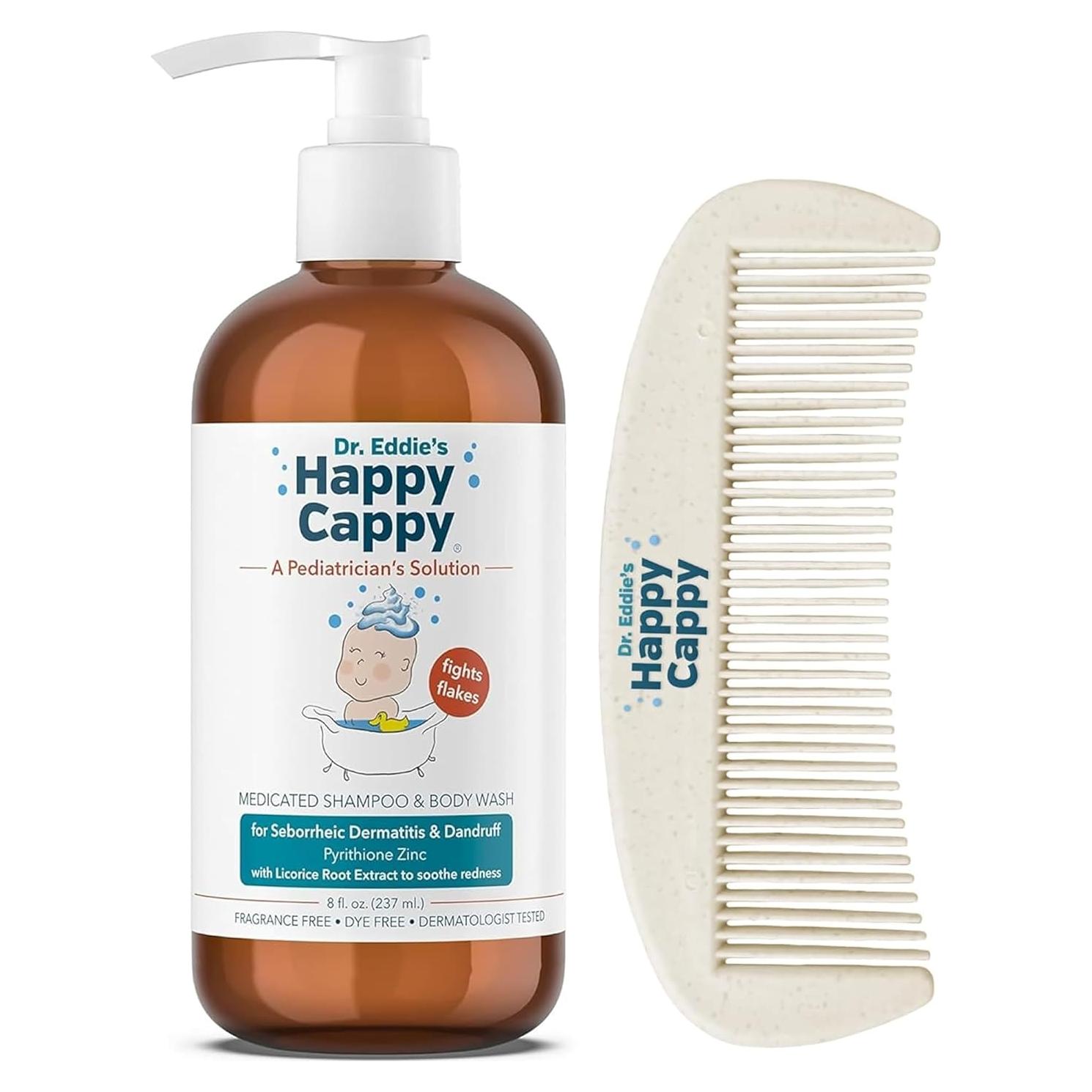 Champú y gel de baño medicado Happy Cappy 236.6 ml para bebés