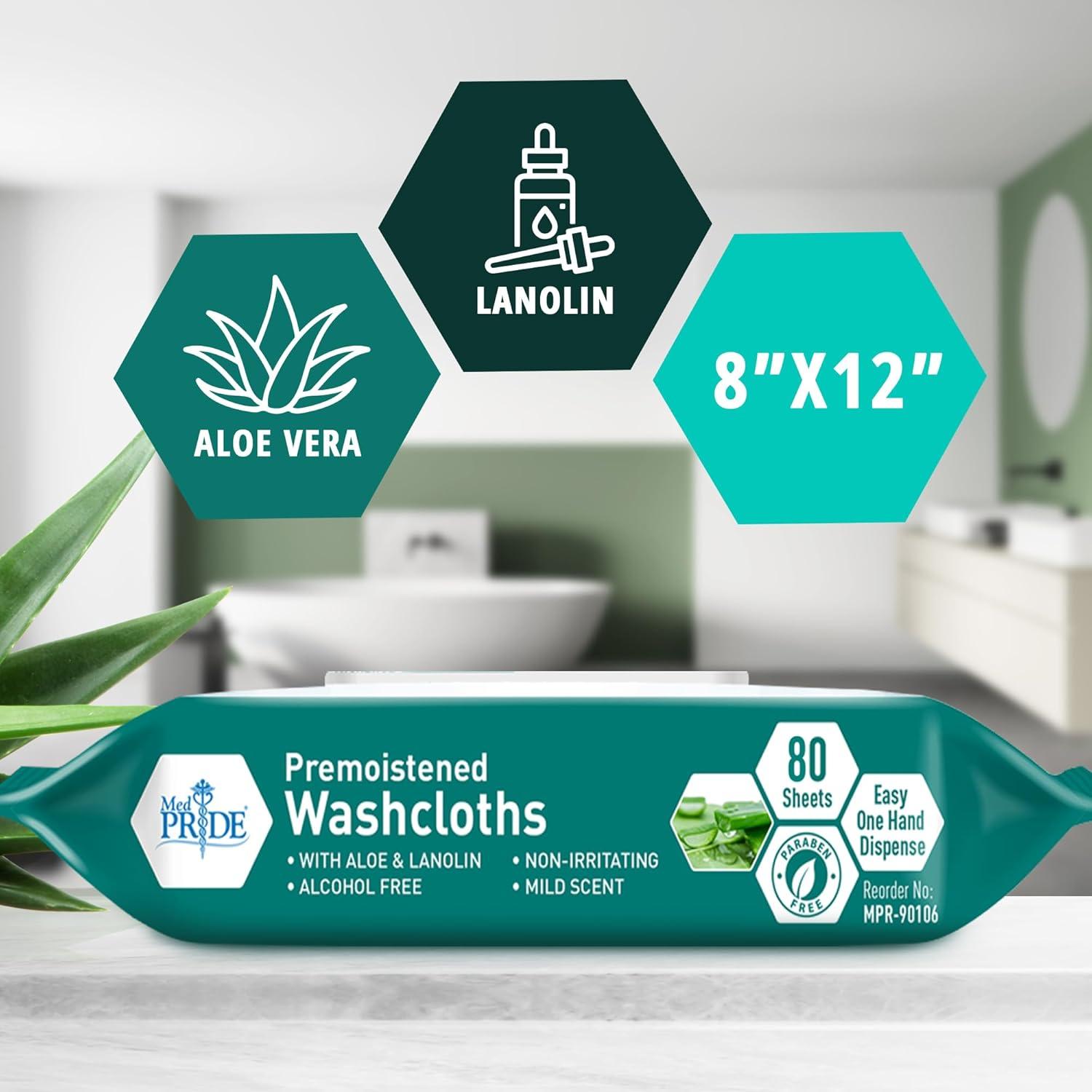 Toallitas Desechables XL MED PRIDE 80 Unidades Aloe Vera