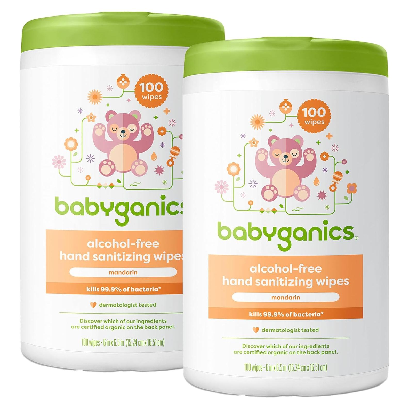 Toallitas desinfectantes Babyganics sin alcohol 200 unidades