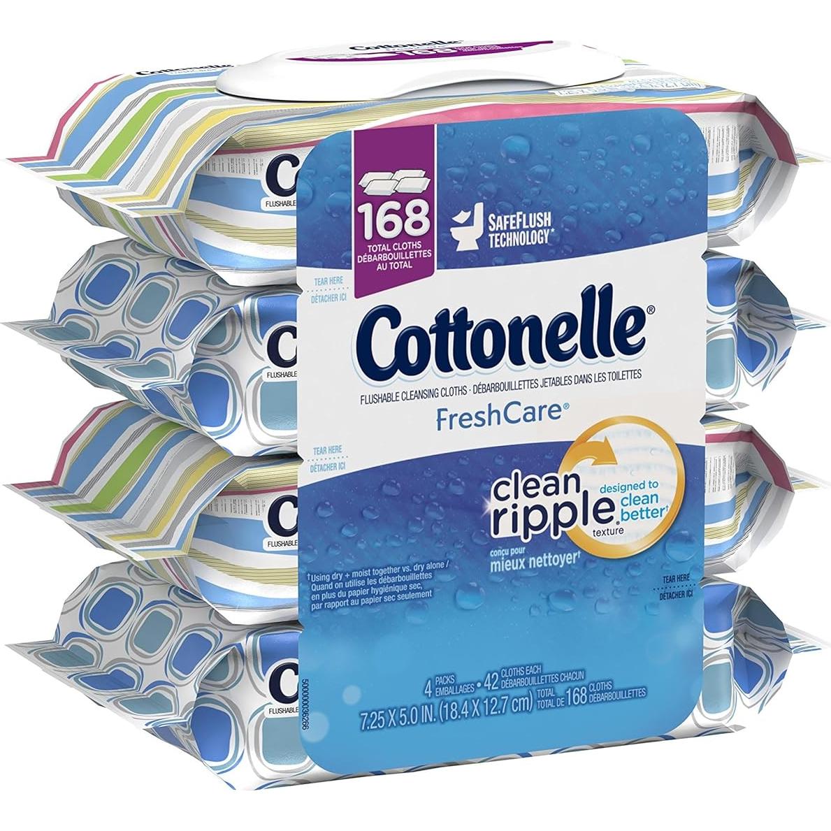 Toallitas de limpieza desechables Cottonelle Fresh Care 42 hojas