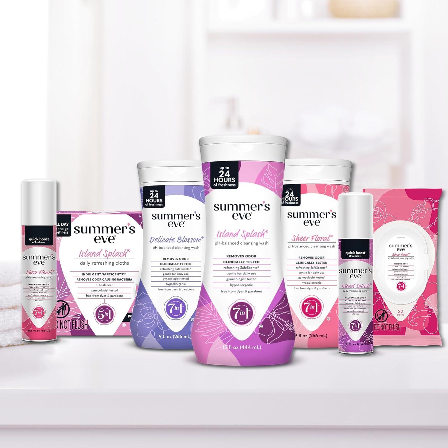 Toallitas Femeninas Summer's Eve Blissful Escape 32 Unidades