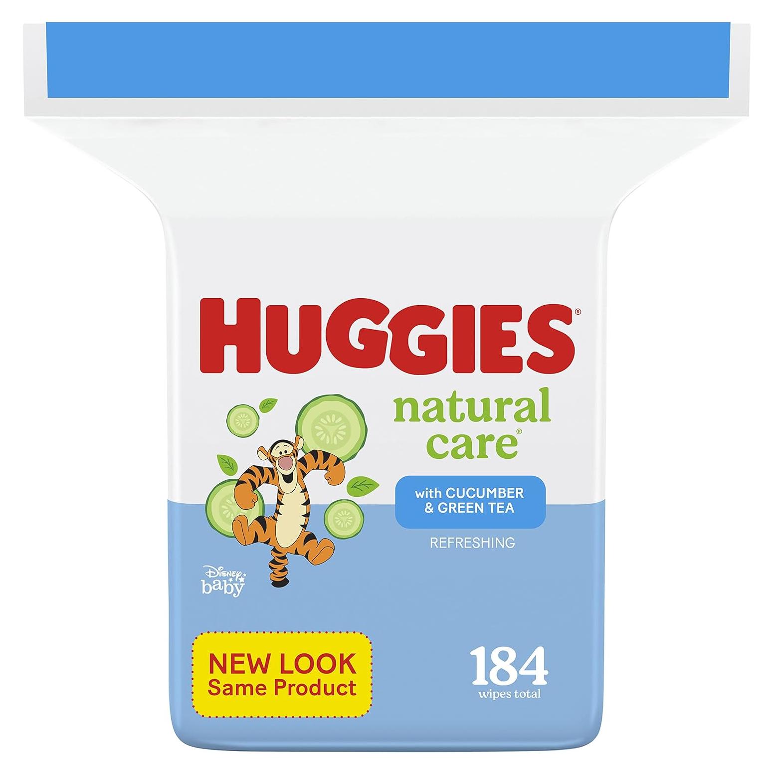 Toallitas Huggies Refrescantes para Bebés 184 Unidades Pepino Té Verde