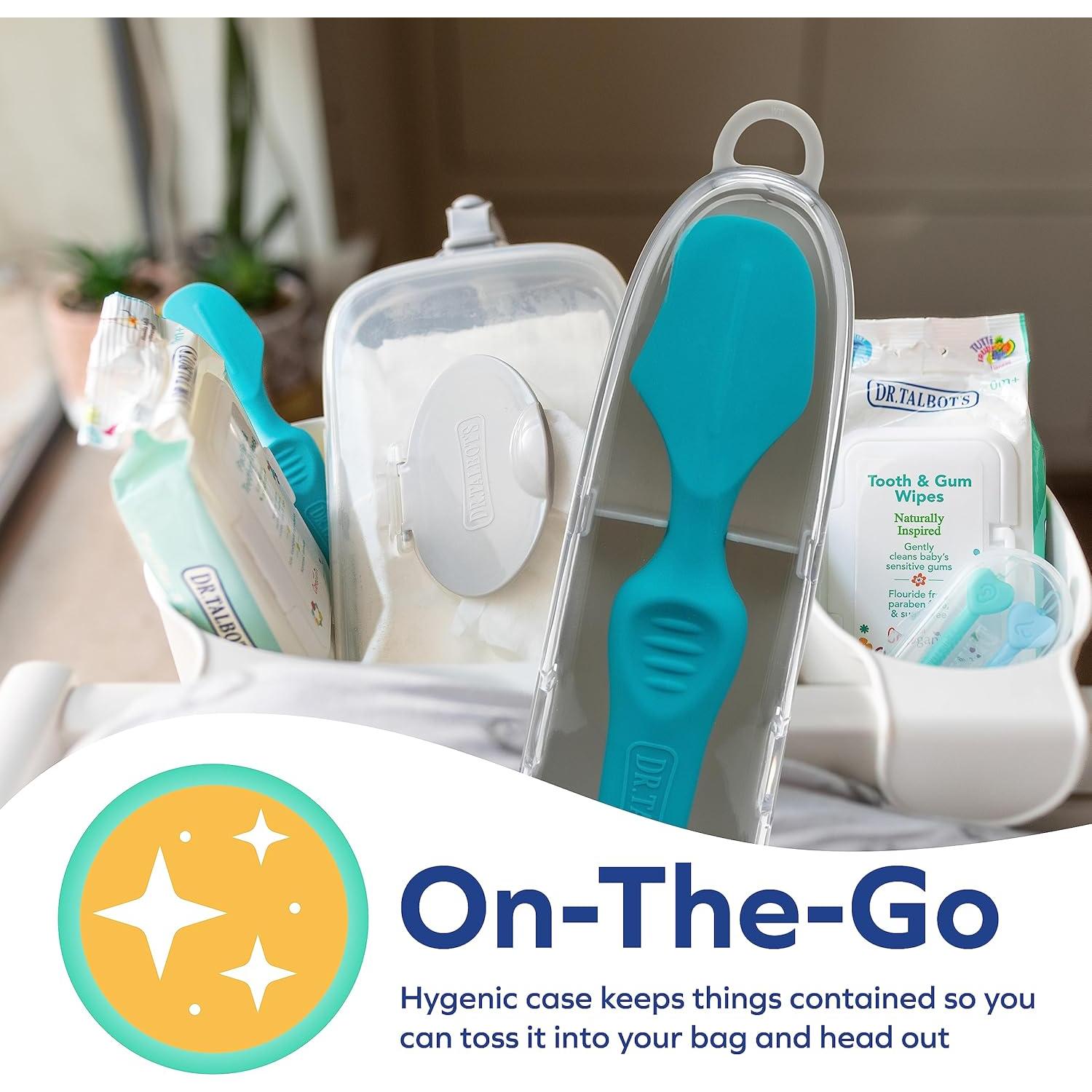 Brocha de Crema para Pañales Dr. Talbot - Aplicador Higiénico Azul