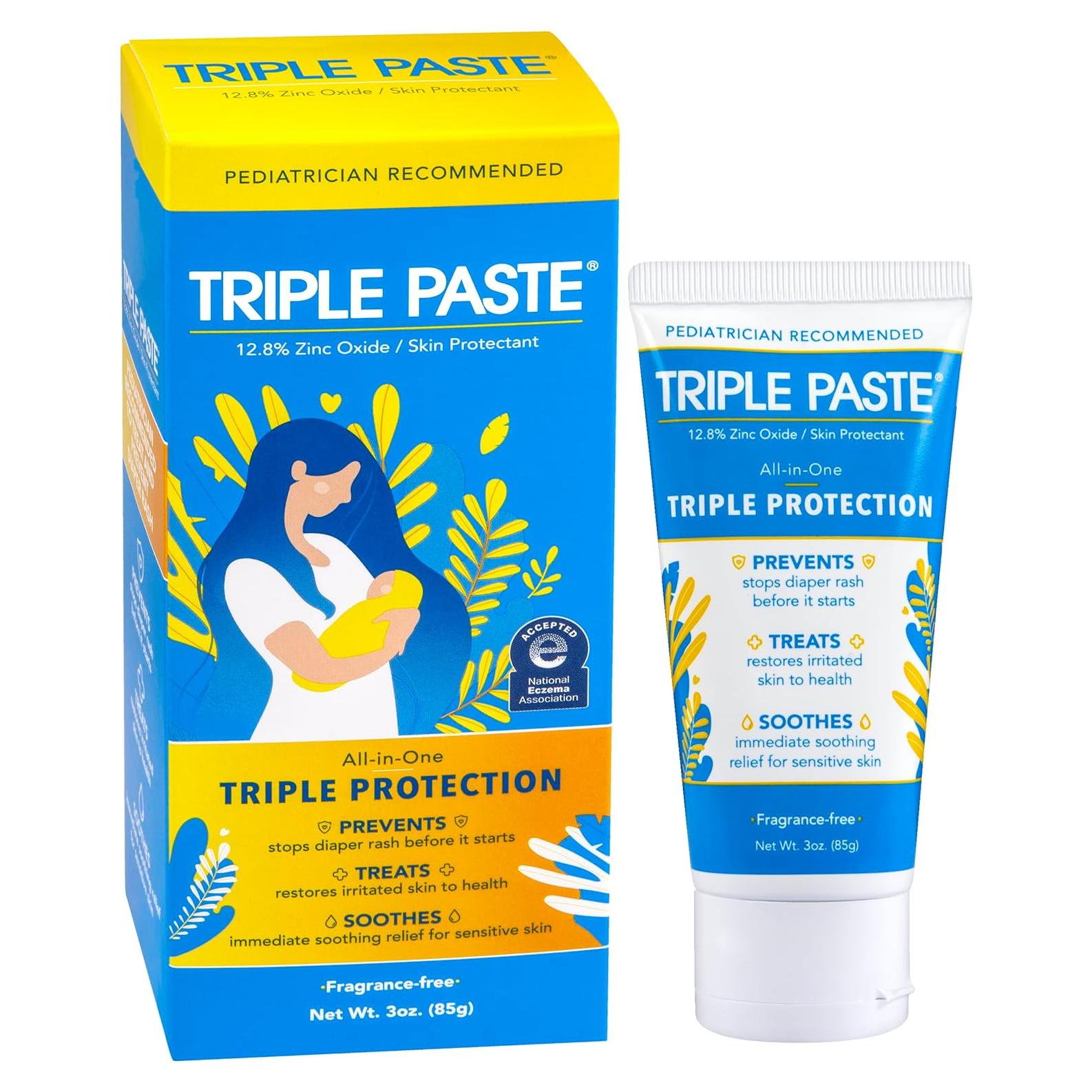 Crema para erupciones de pañal Triple Paste 85 g - Hipoalergénica
