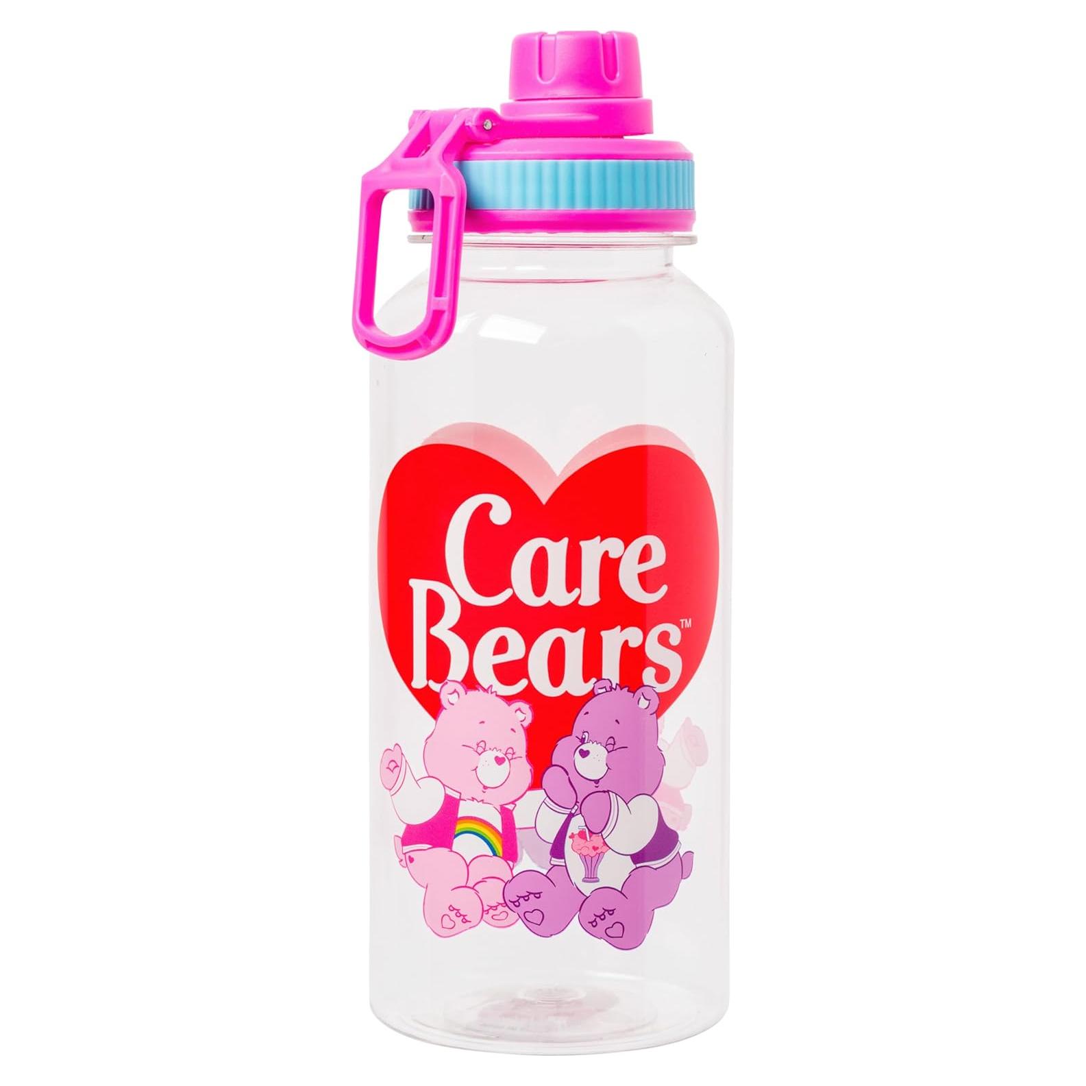 Botella de Plástico Silver Buffalo Care Bears 0.95L con Stickers