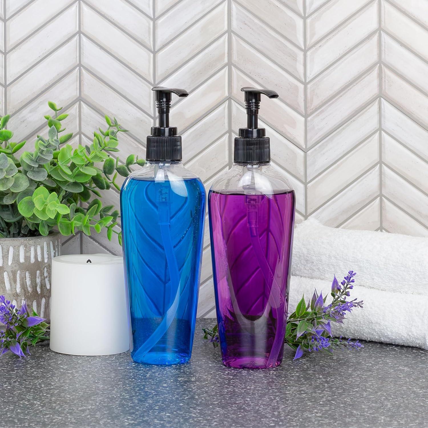 Botellas de Plástico Ovaladas 8 oz Cornucopia - Paquete de 8