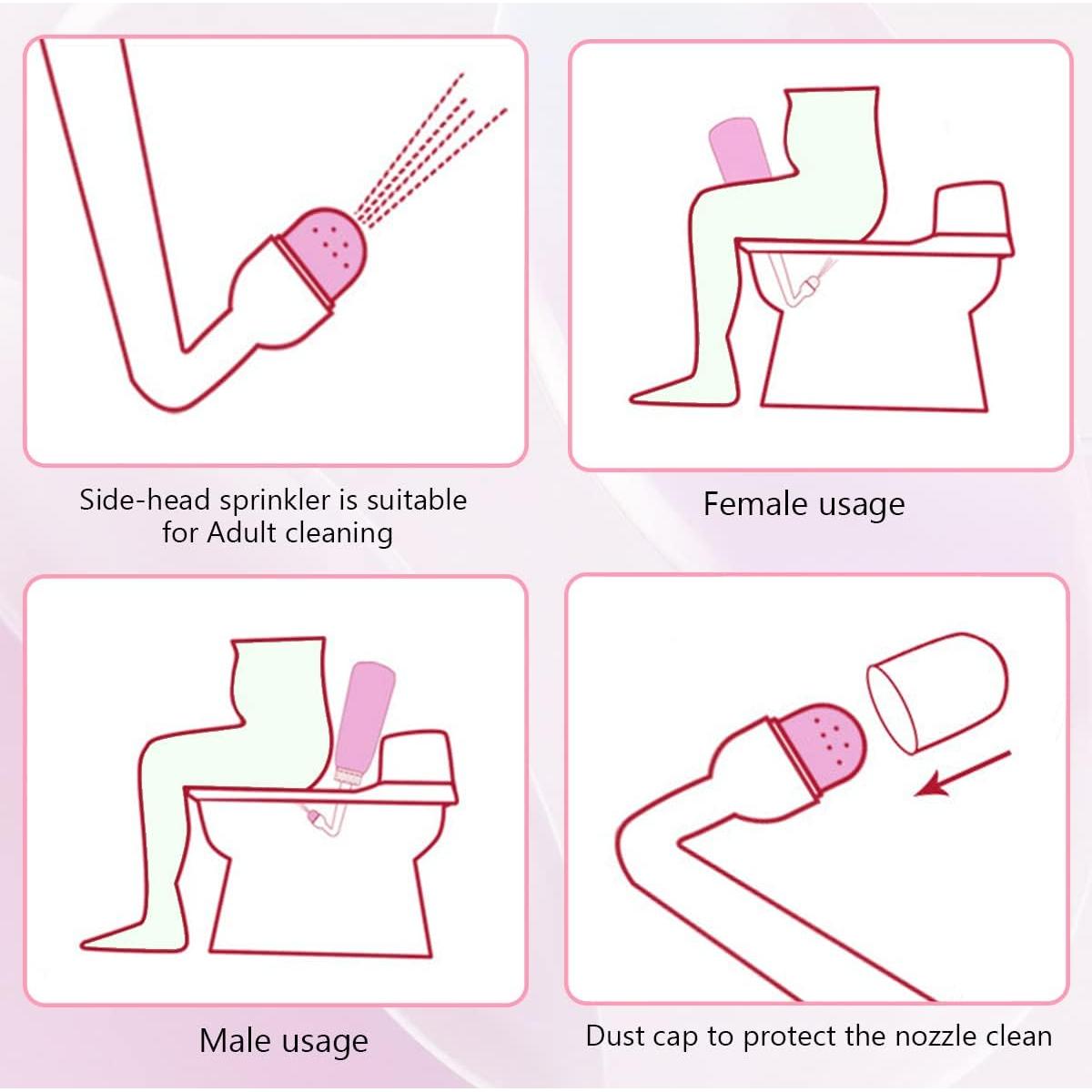 Botella Perineal Showvigor 360 ml para Cuidado Postparto