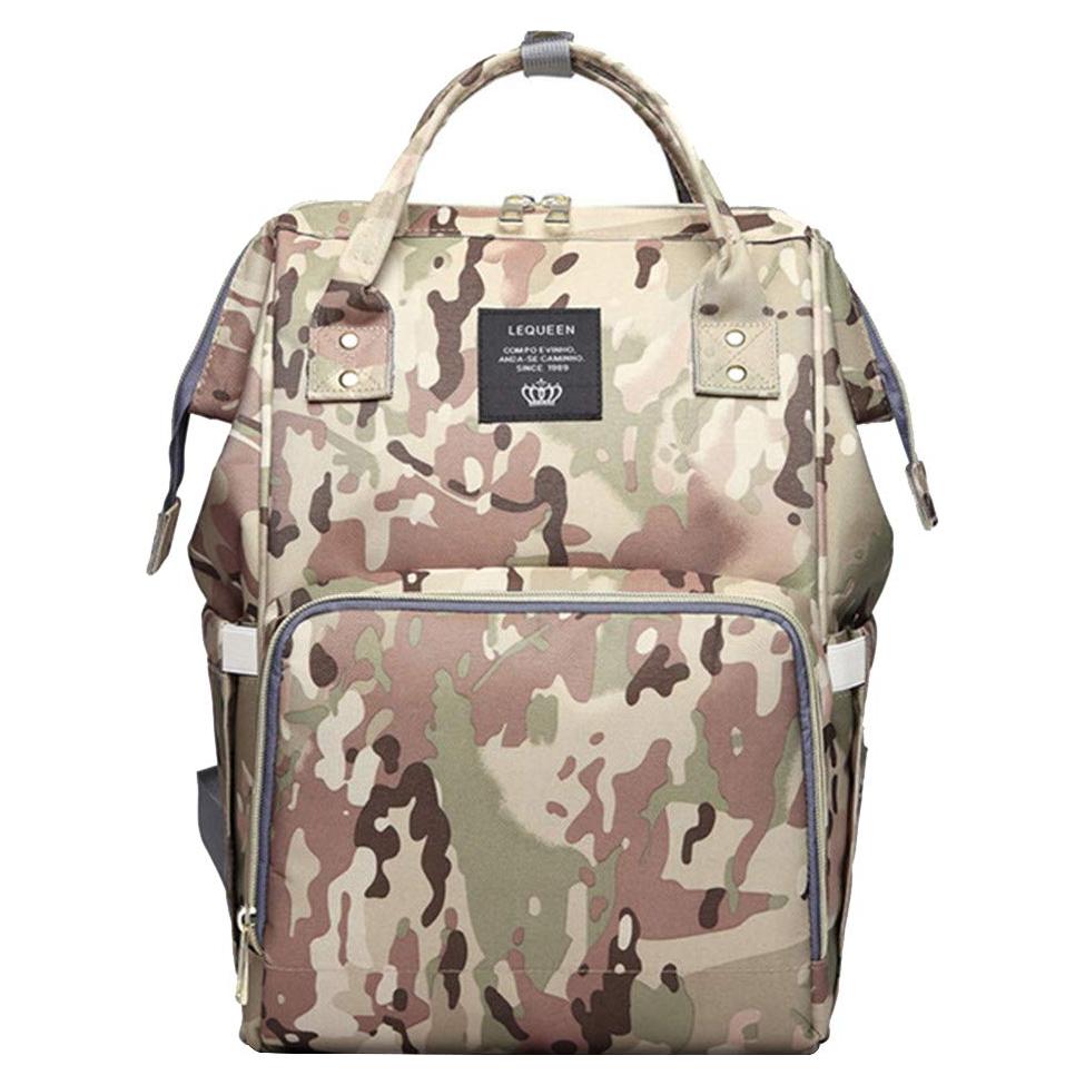 Mochila de Pañales Camo Unisex Nylon Impermeable 25L