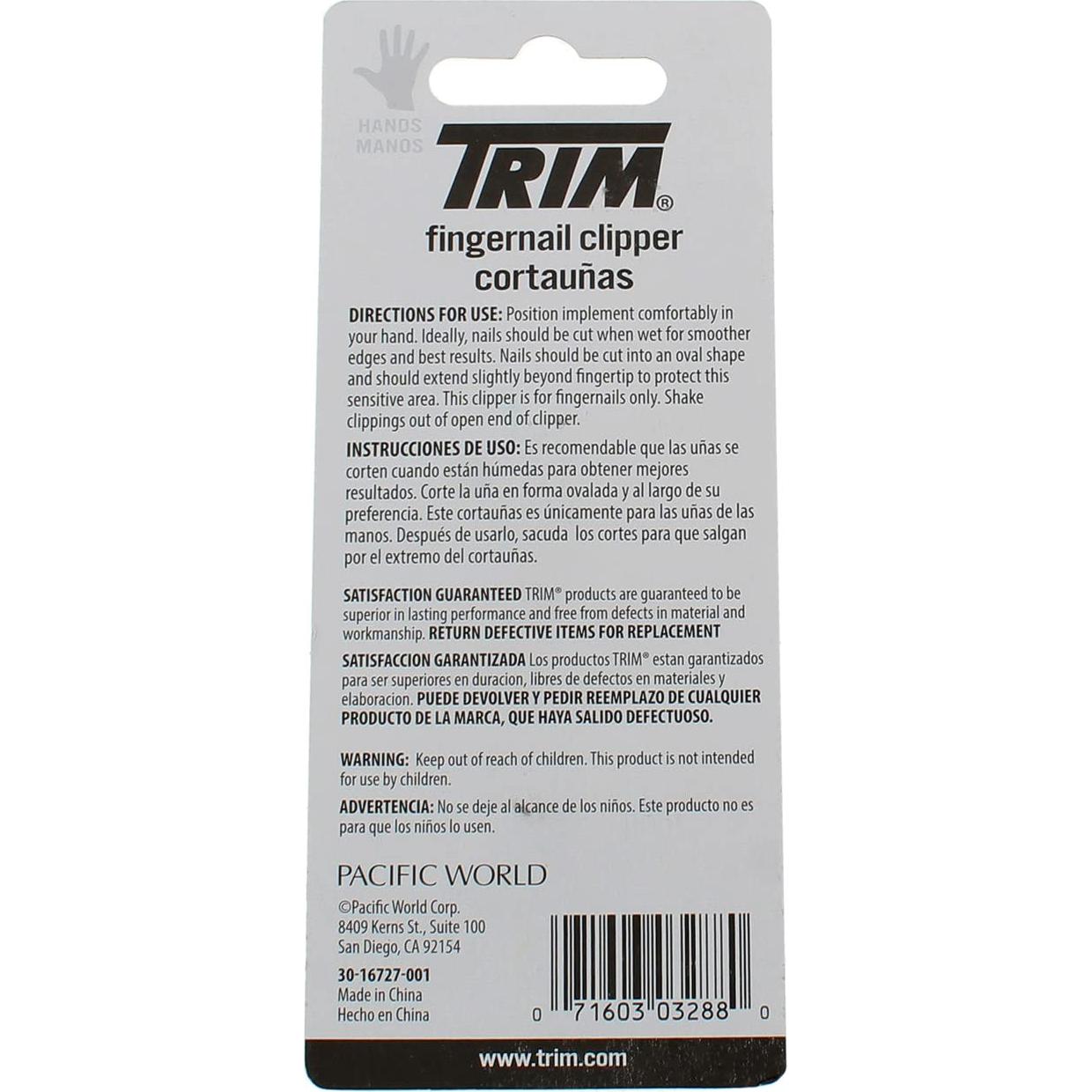 Cortador de Uñas Trim Fácil de Sostener - Paquete de 2