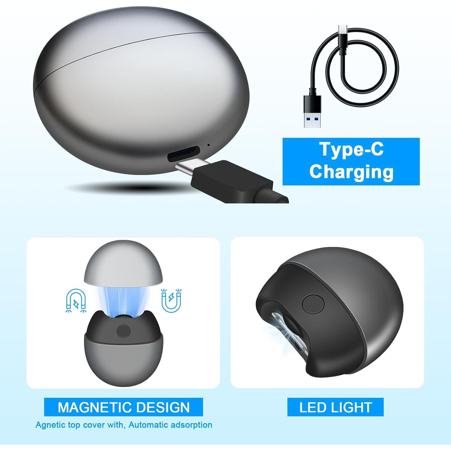 Cortador de Uñas Eléctrico Yoiilifee NC001 con Luz LED