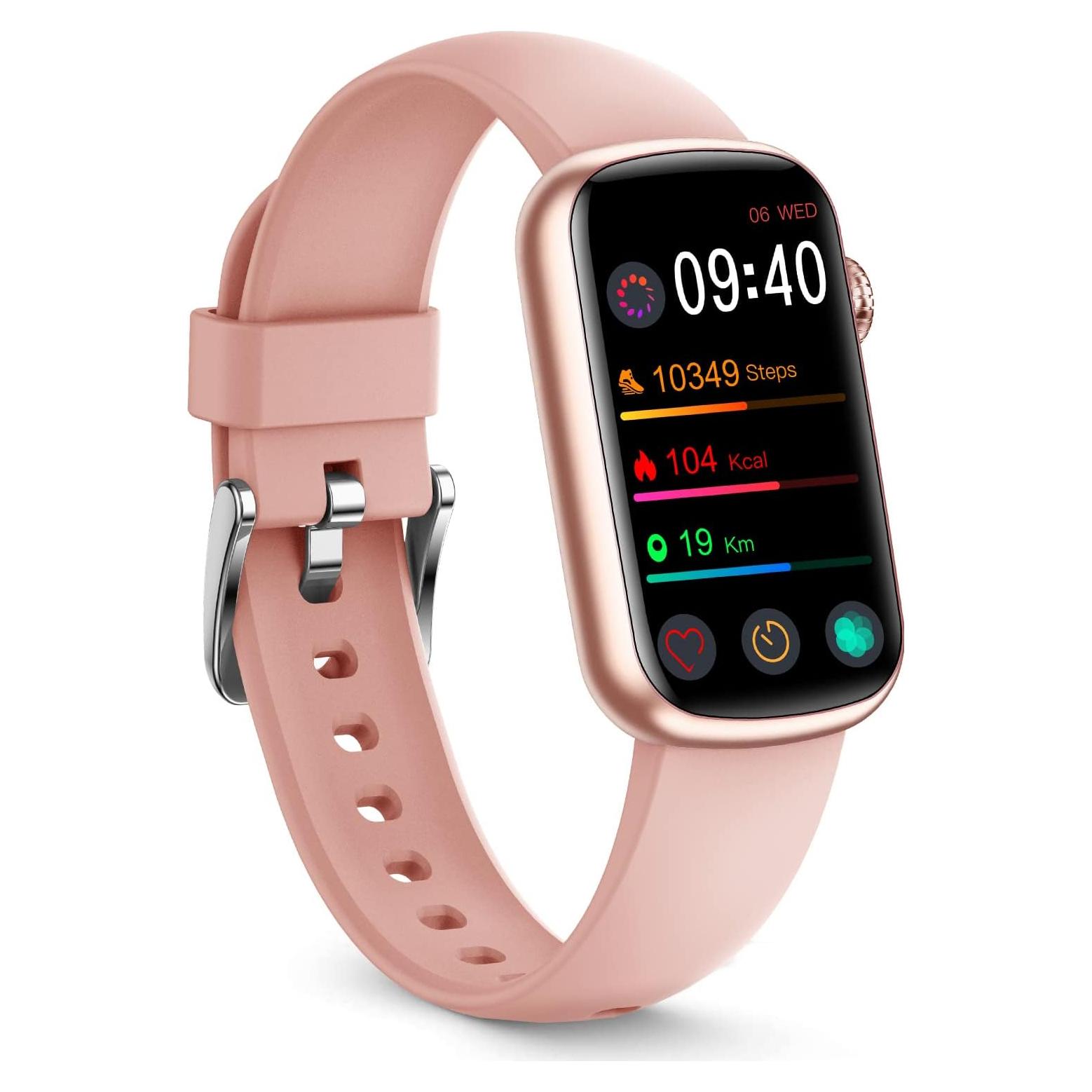 Rastreador de Fitness FITVII HM08 Rosa con Oxígeno y Sueño