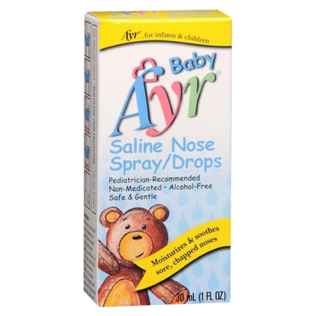 Spray Nasal Salino para Bebés Ayr - Paquete de 6 Botellas 30 mL