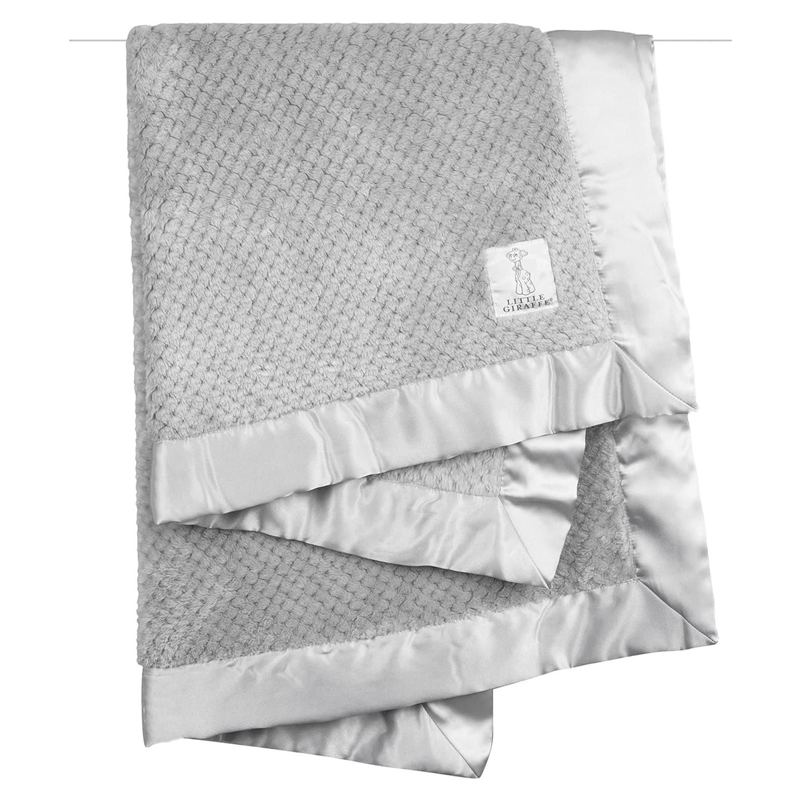 Manta de Bebé Honeycomb Little Giraffe 91x77 cm Plata