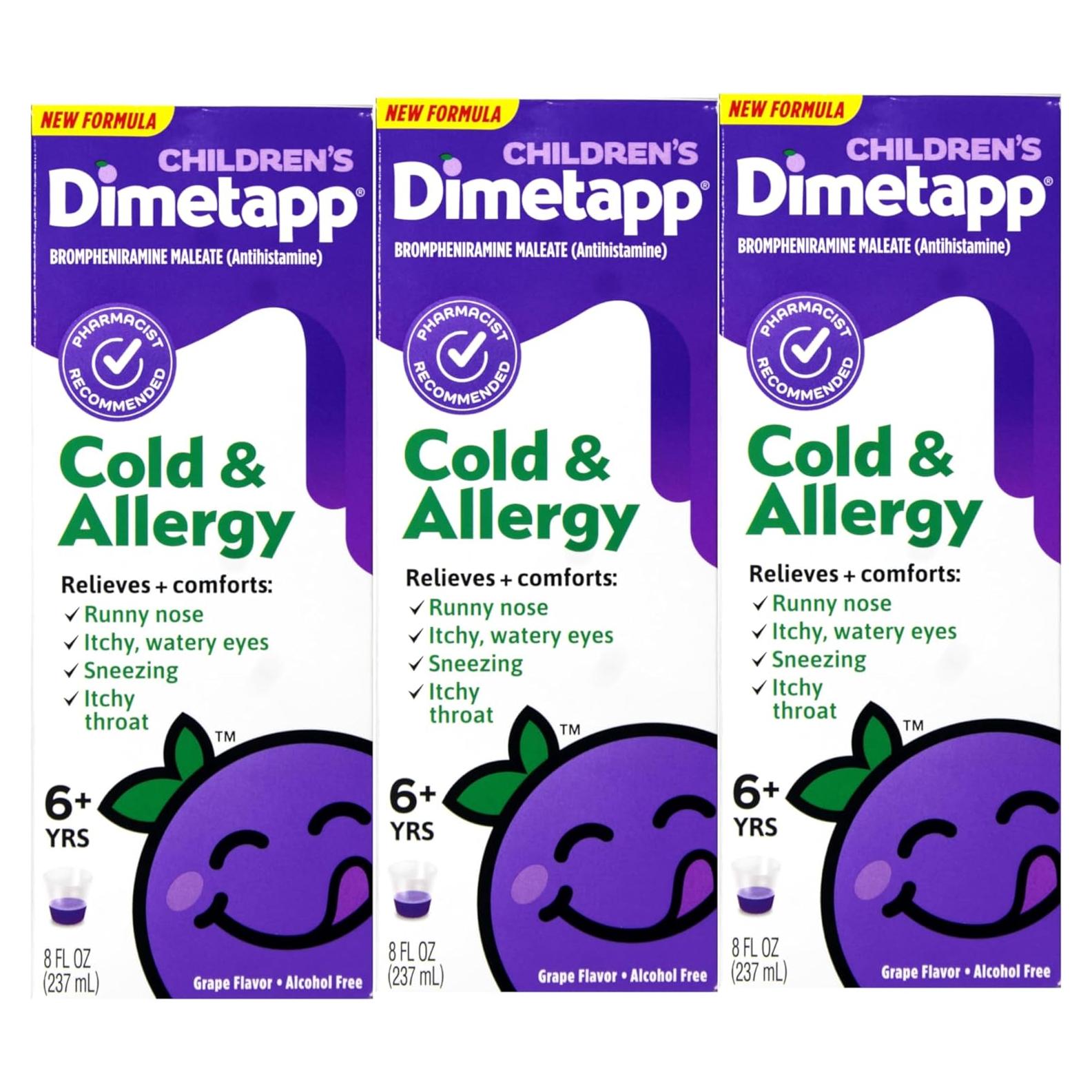 Dimetapp Frío y Alergia Líquido Niños 236.6 ml Sabor Uva