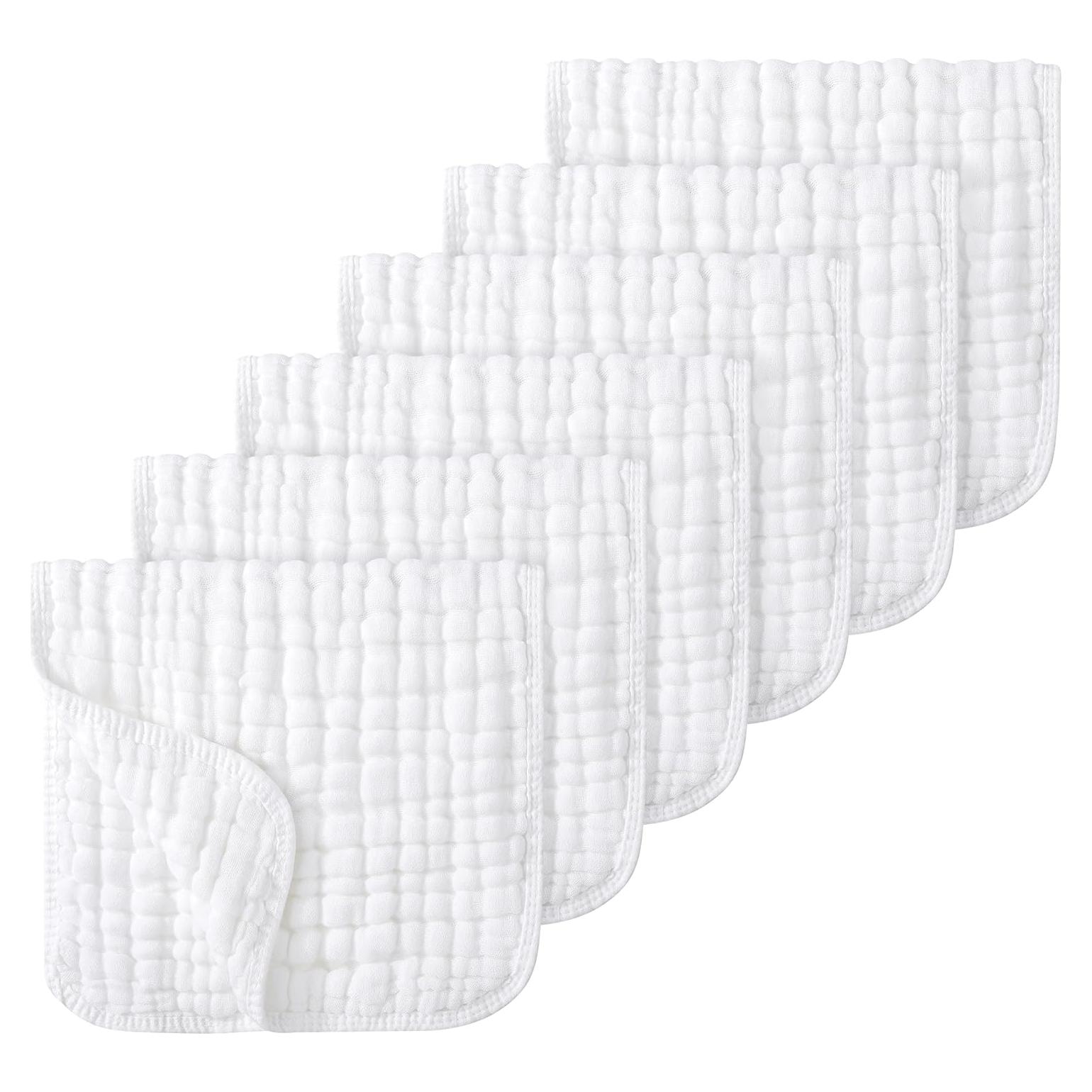 Paquete de 6 Pañuelos de Muselina Looxii 20x10 cm Algodón