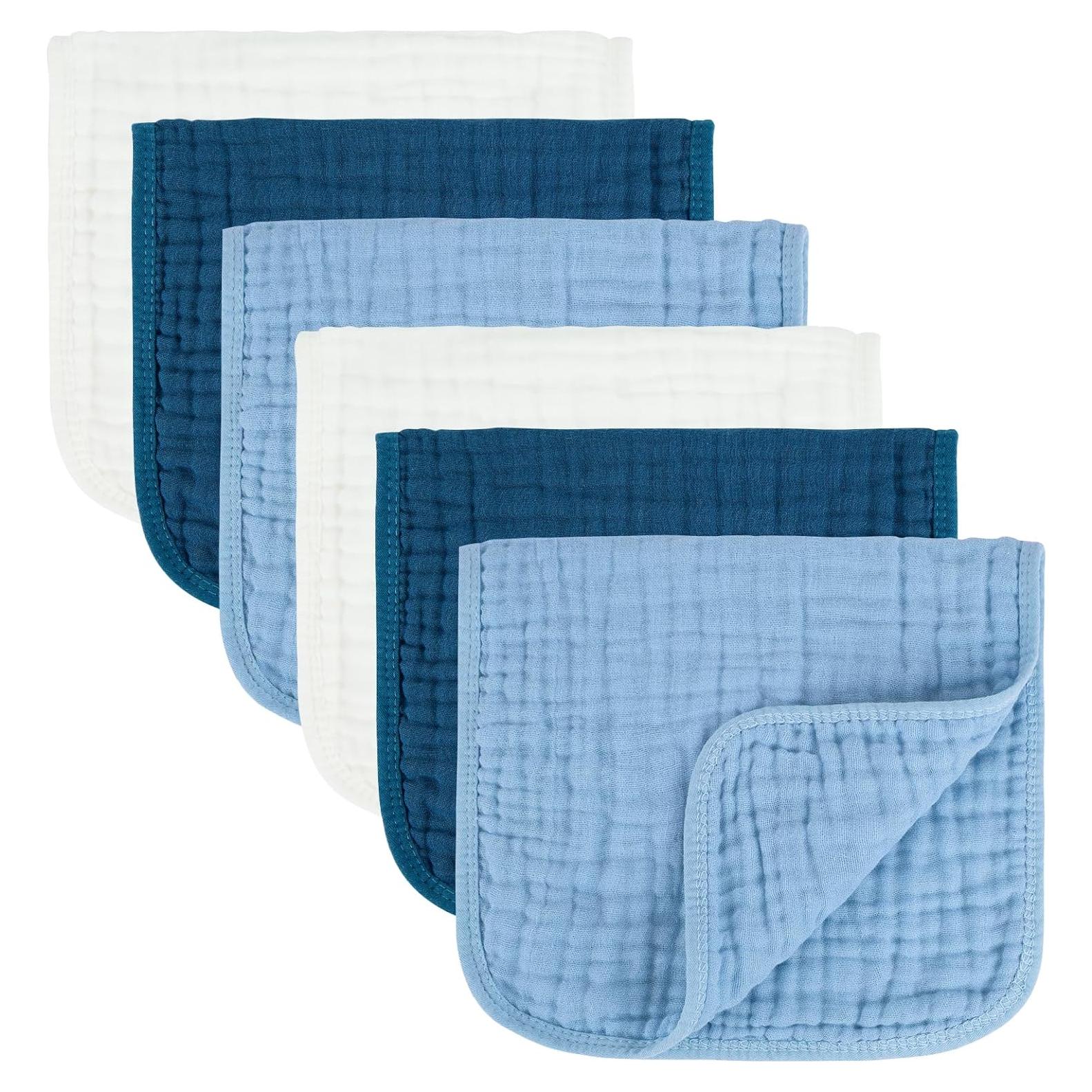 Paño de Eructo para Bebé Migiol 100% Algodón Muselina 6 Pzas