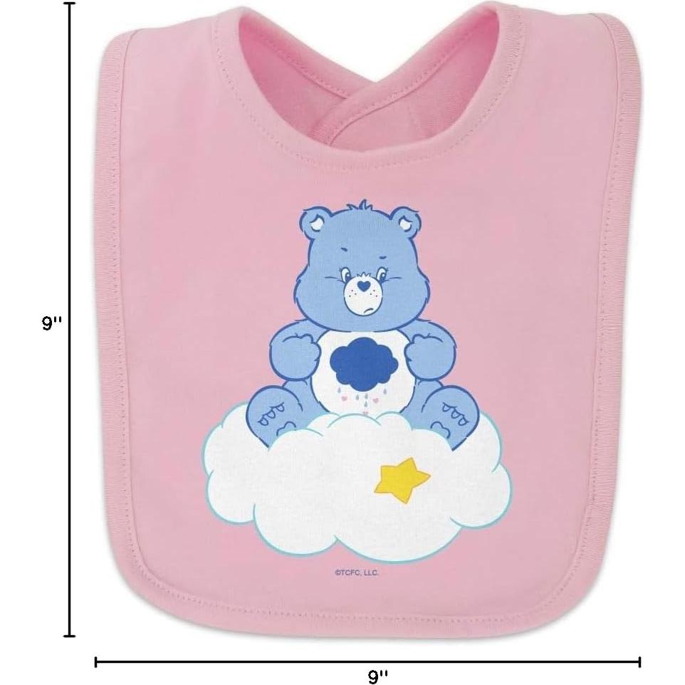 Babero de Bebé Care Bears Grumpy Bear 100% Algodón Rosa