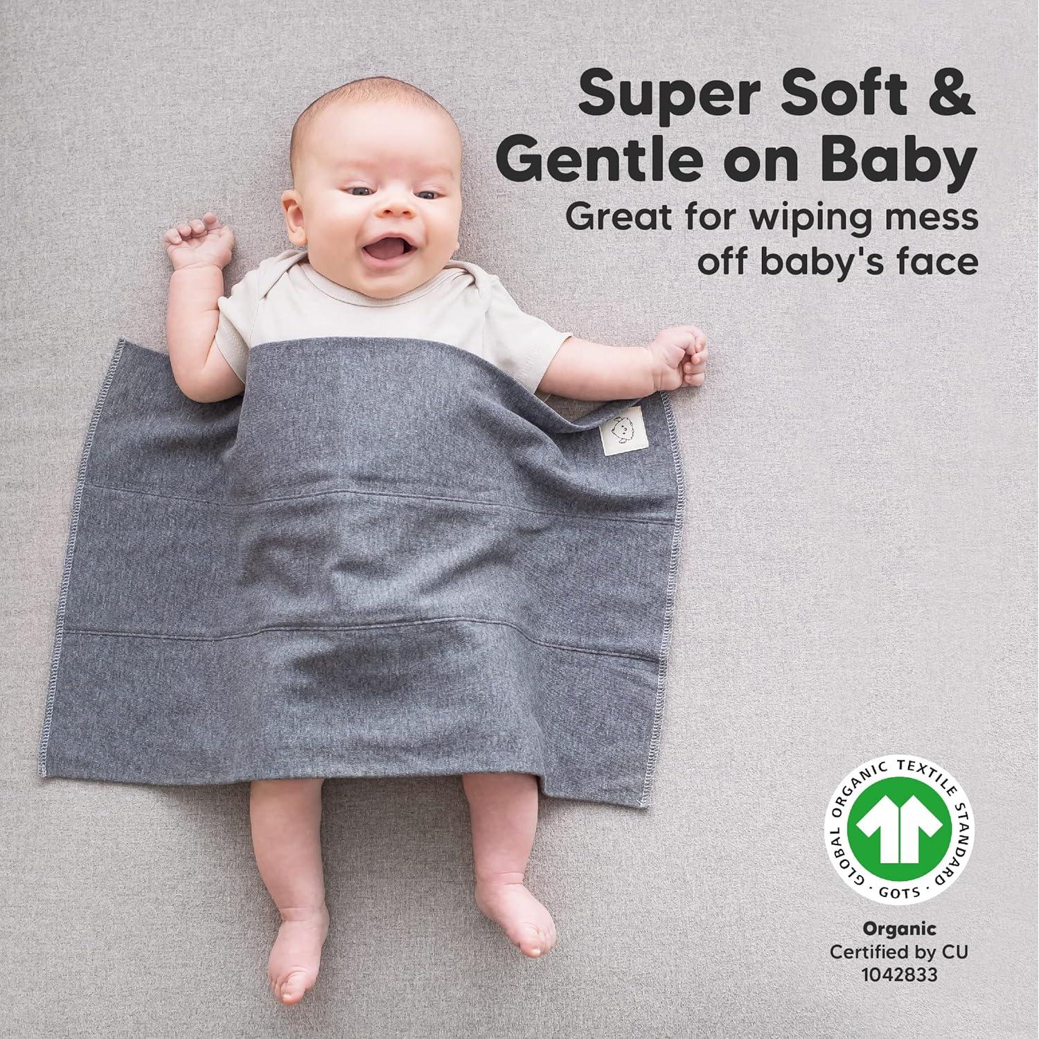 Paños de Eructo Orgánicos KeaBabies - 6 Unidades Neutros