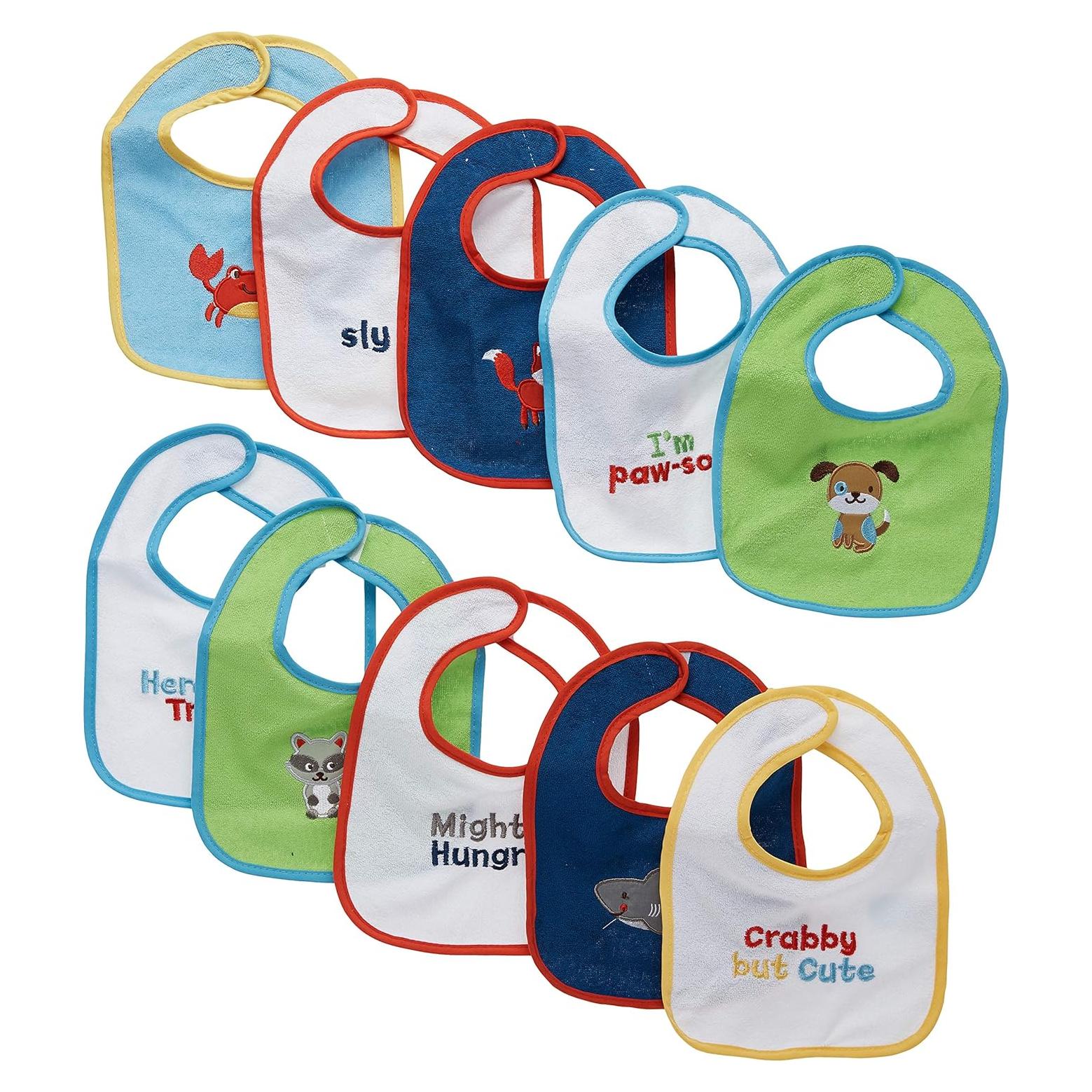 Conjunto de 10 Baberos Resistentes al Agua Neat Solutions