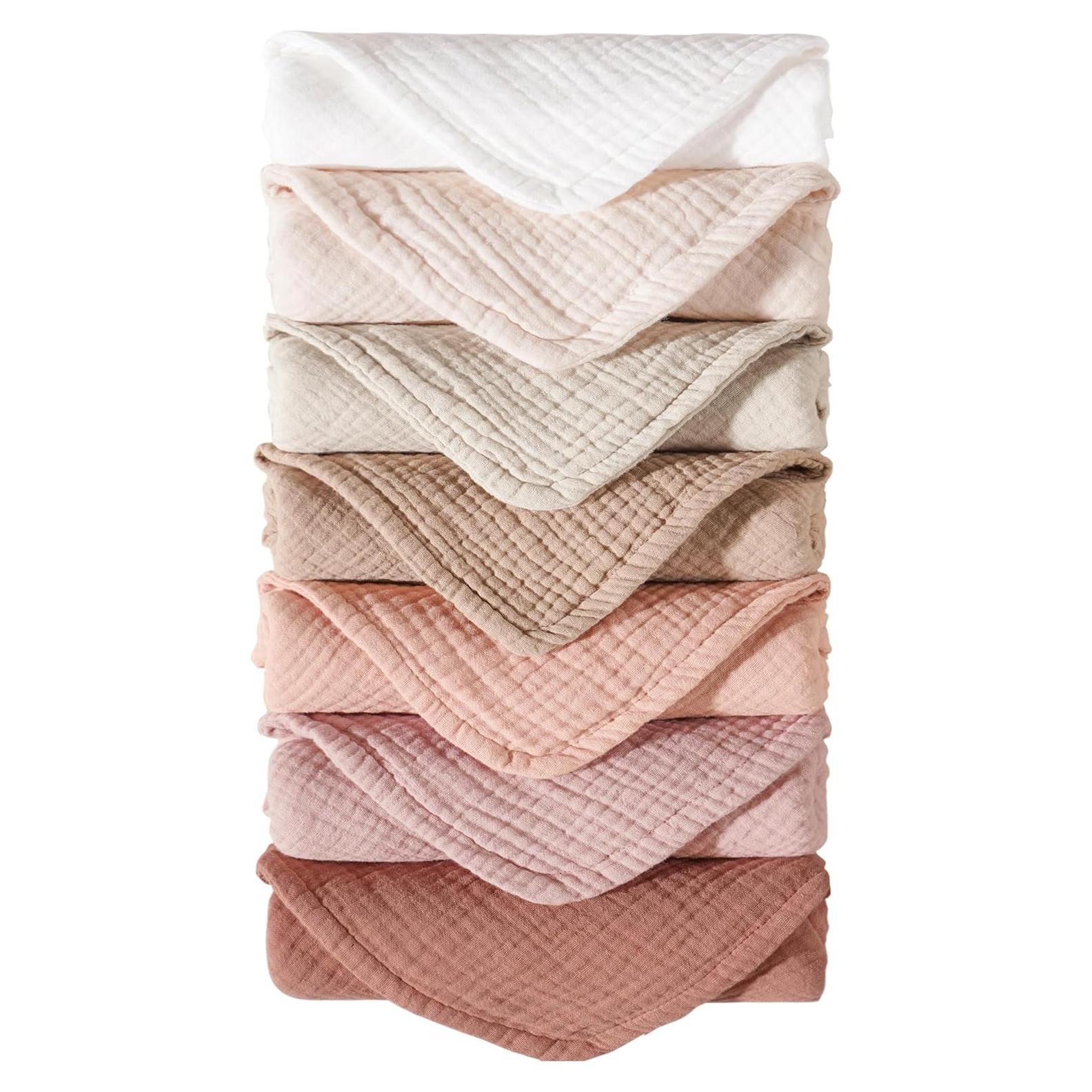 Paños de Eructo para Bebés Konssy - 7 Unidades 100% Algodón