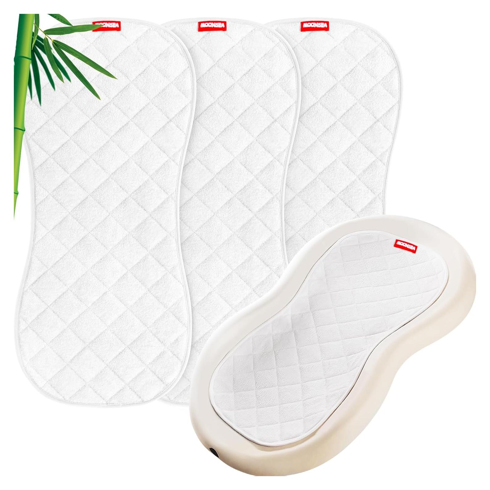 Forro de Cambiador Acolchado Moonsea 3 Piezas Impermeable