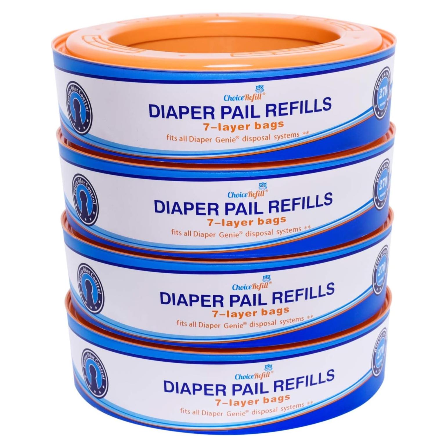 Recambio para cubos Diaper Genie ChoiceRefill 270 unidades