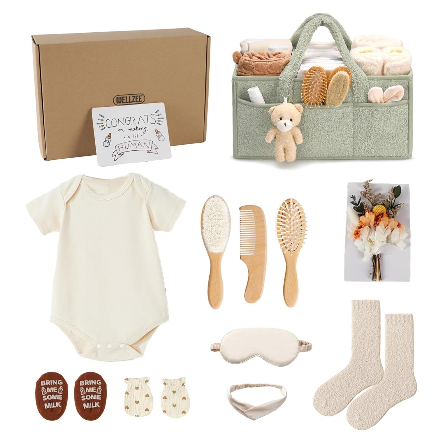 Set de Regalo de 11 Piezas para Nuevas Mamás y Bebés Wellzee