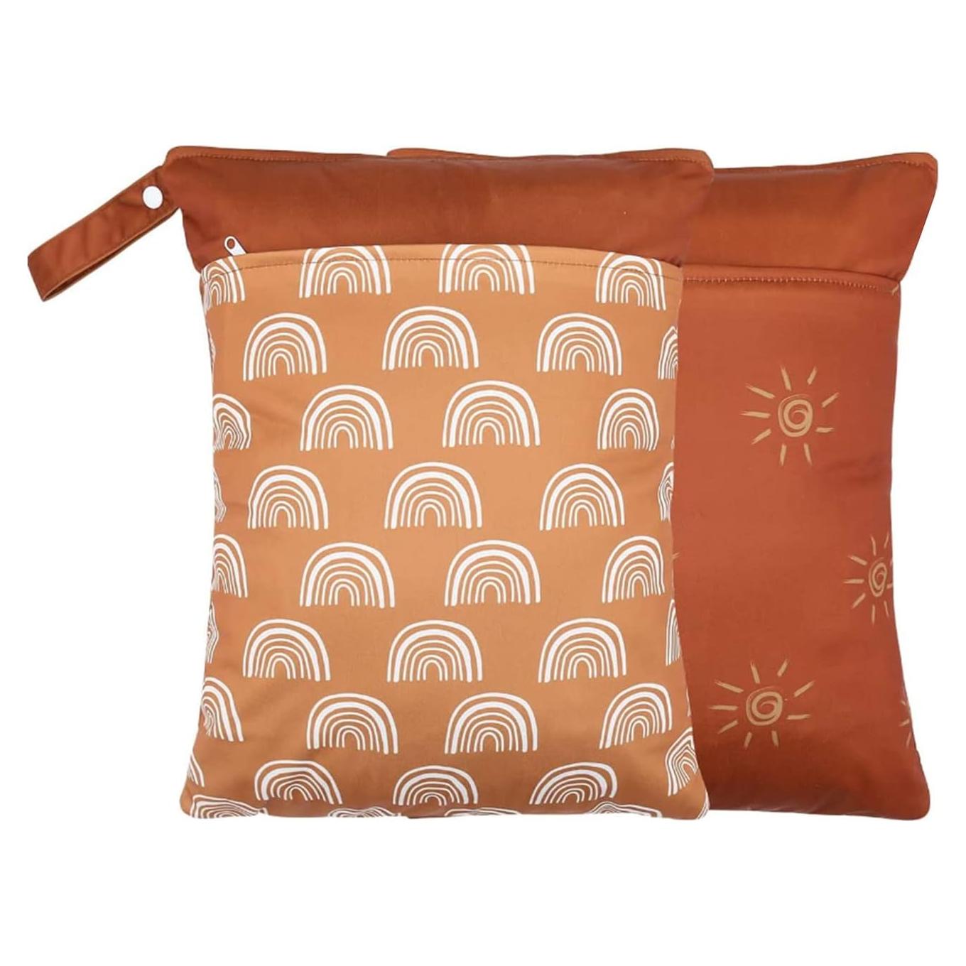 Paquete de 2 Bolsas Húmedas y Secas Reutilizables 30x40cm