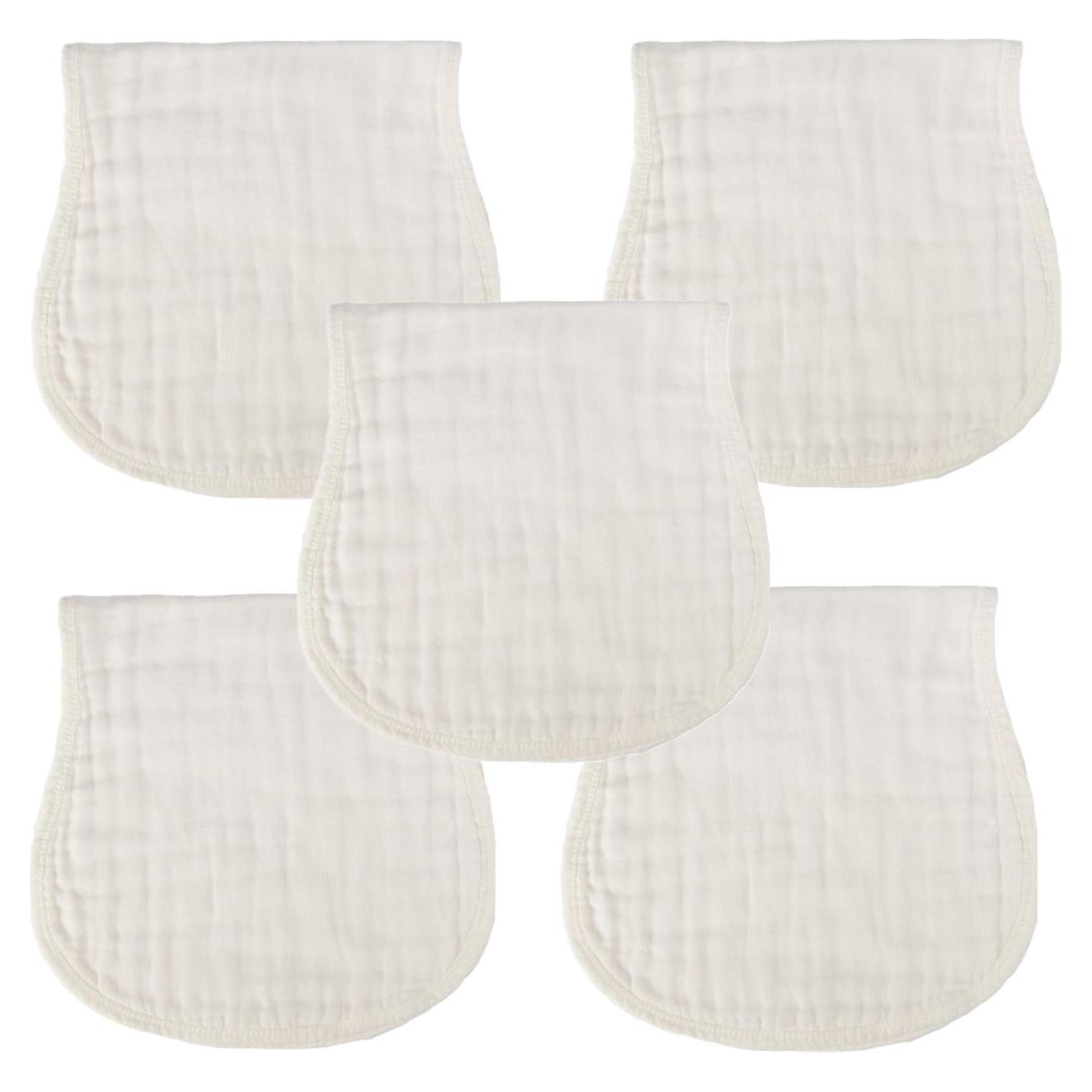 Paños de Eructo MUKIN para Bebés - Algodón Suave 5 Unidades