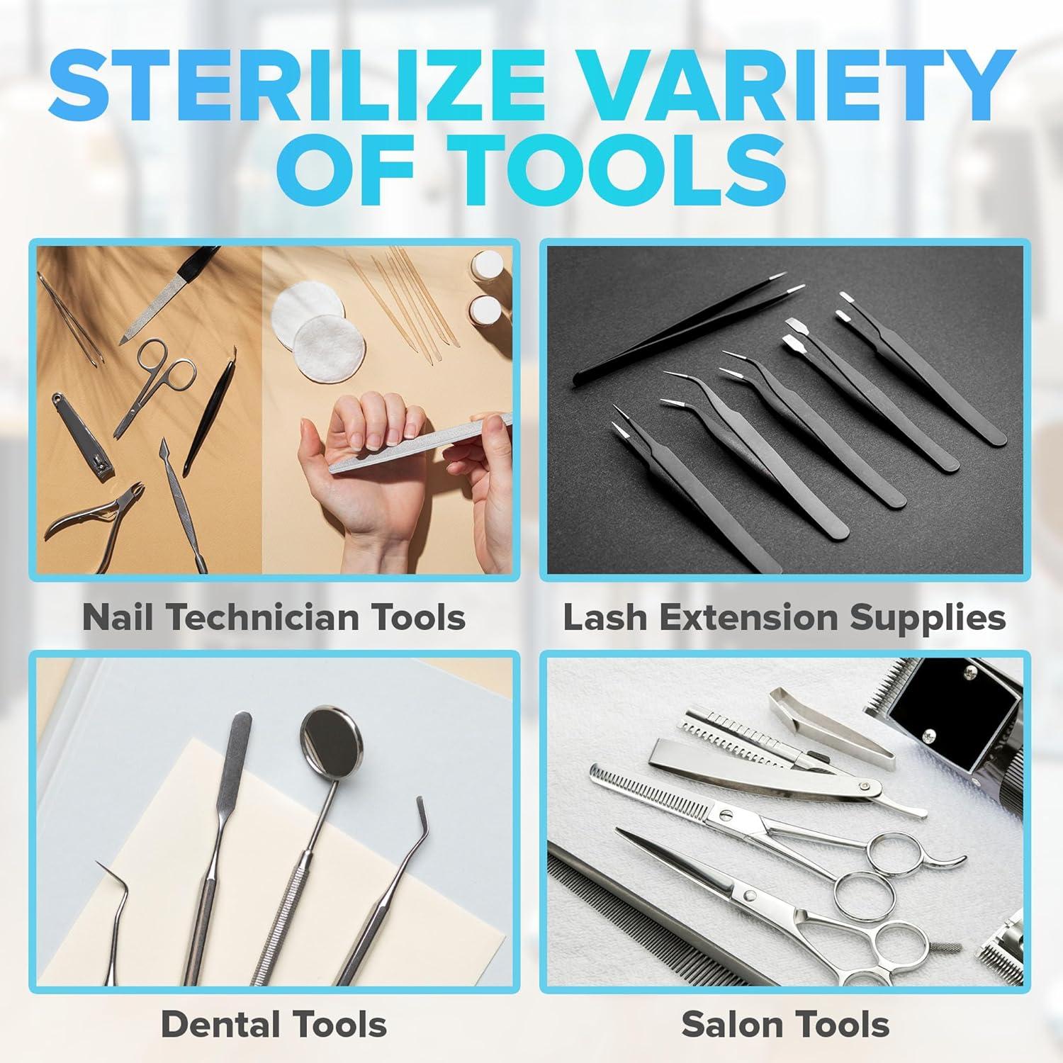 Esterilizador de Herramientas de Uñas JJ Care 275°C Compacto