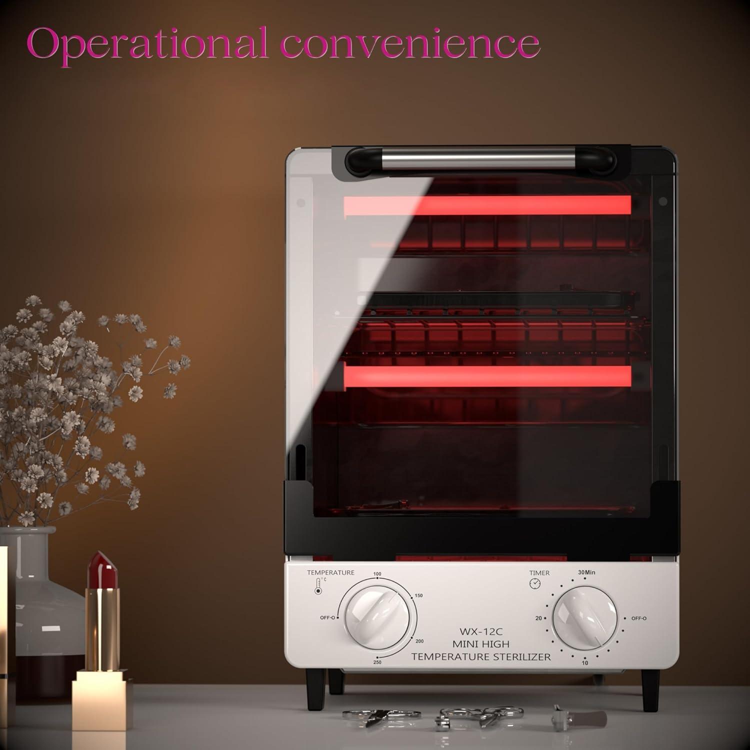 Esterilizador de Herramientas de Uñas 12L Acero Inoxidable 1000W