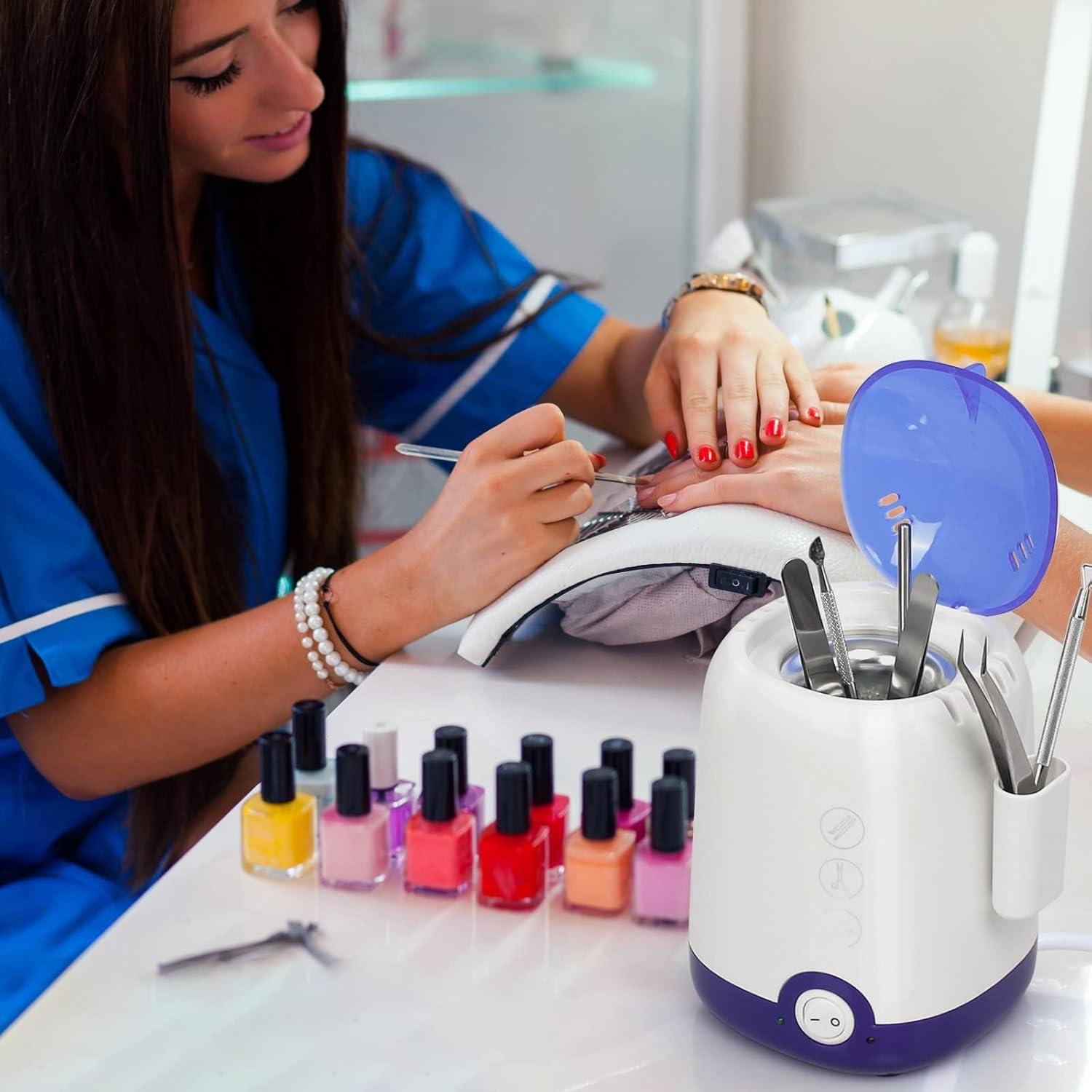 Esterilizador de Herramientas de Uñas GoLashFun Azul 185°C