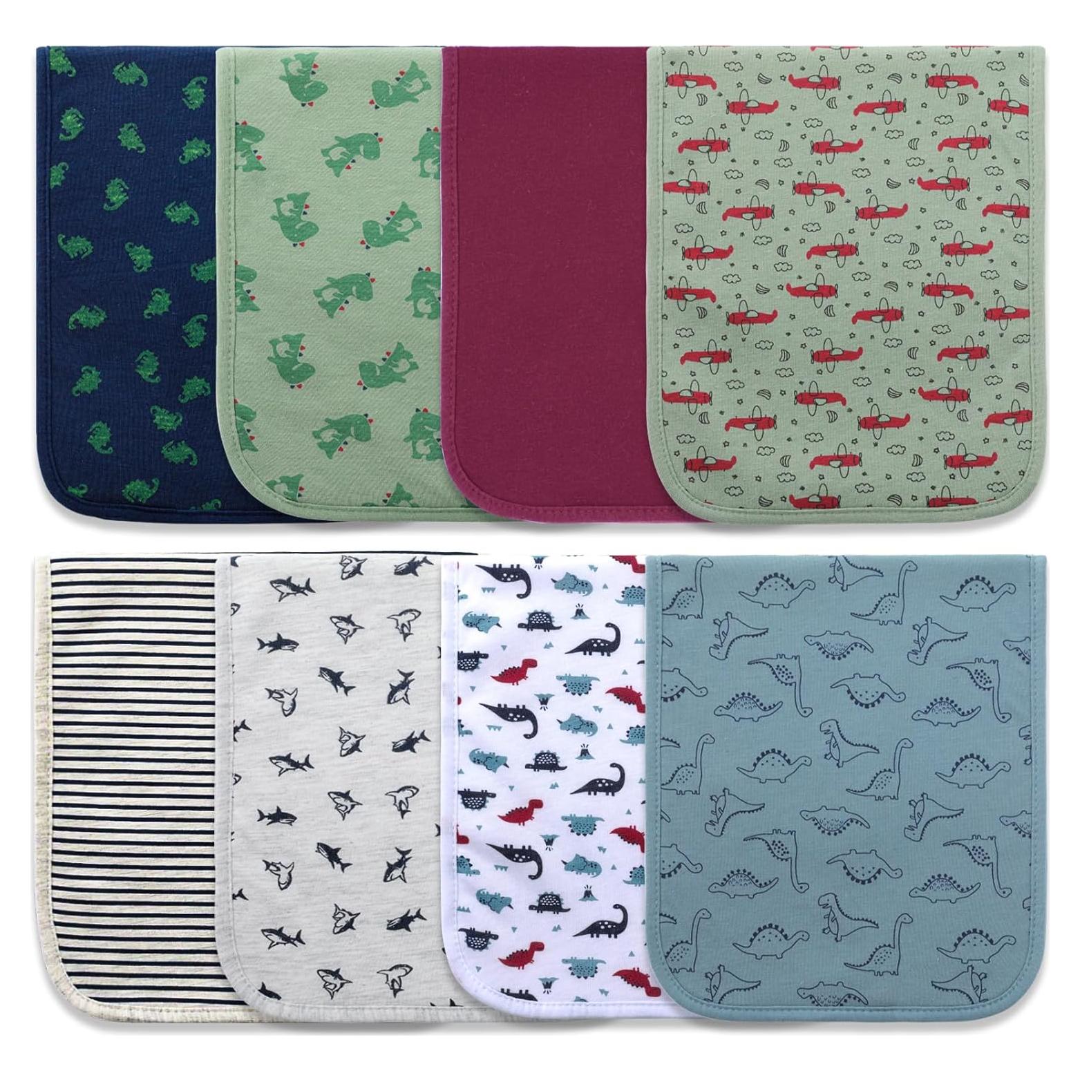 Paños de Eructo Hakochia Algodón Orgánico 8 Unidades Grandes