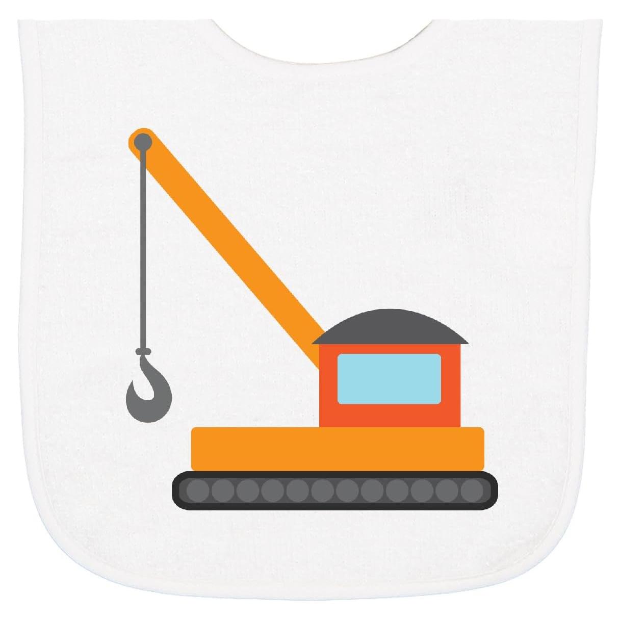 Babero de Toalla de Felpa Inktastic Grúa de Construcción