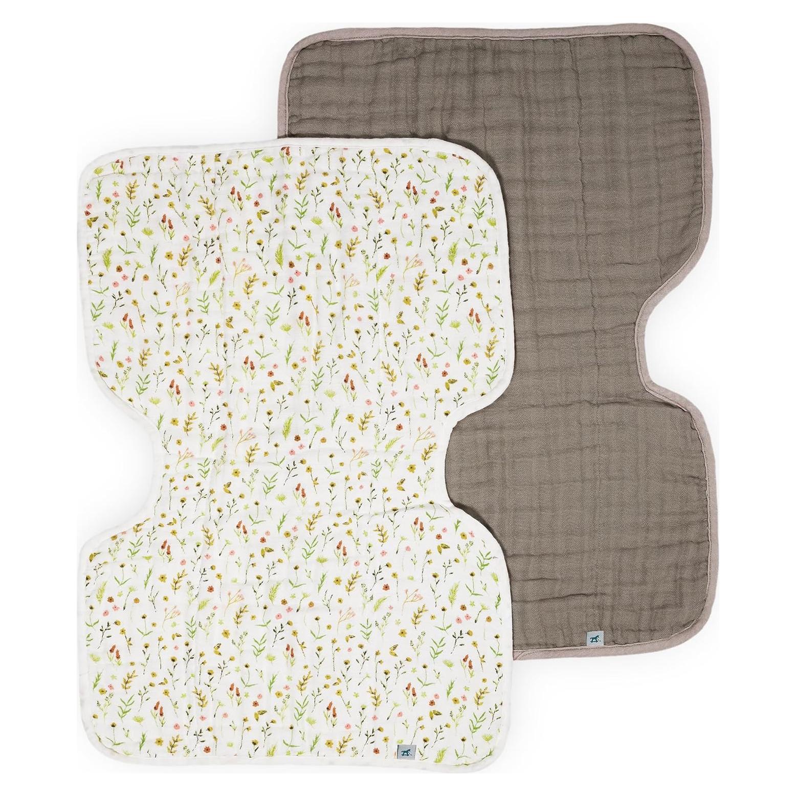 Paño de Eructo Orgánico Pequeño Unicornio 2 Pack - 100% Algodón