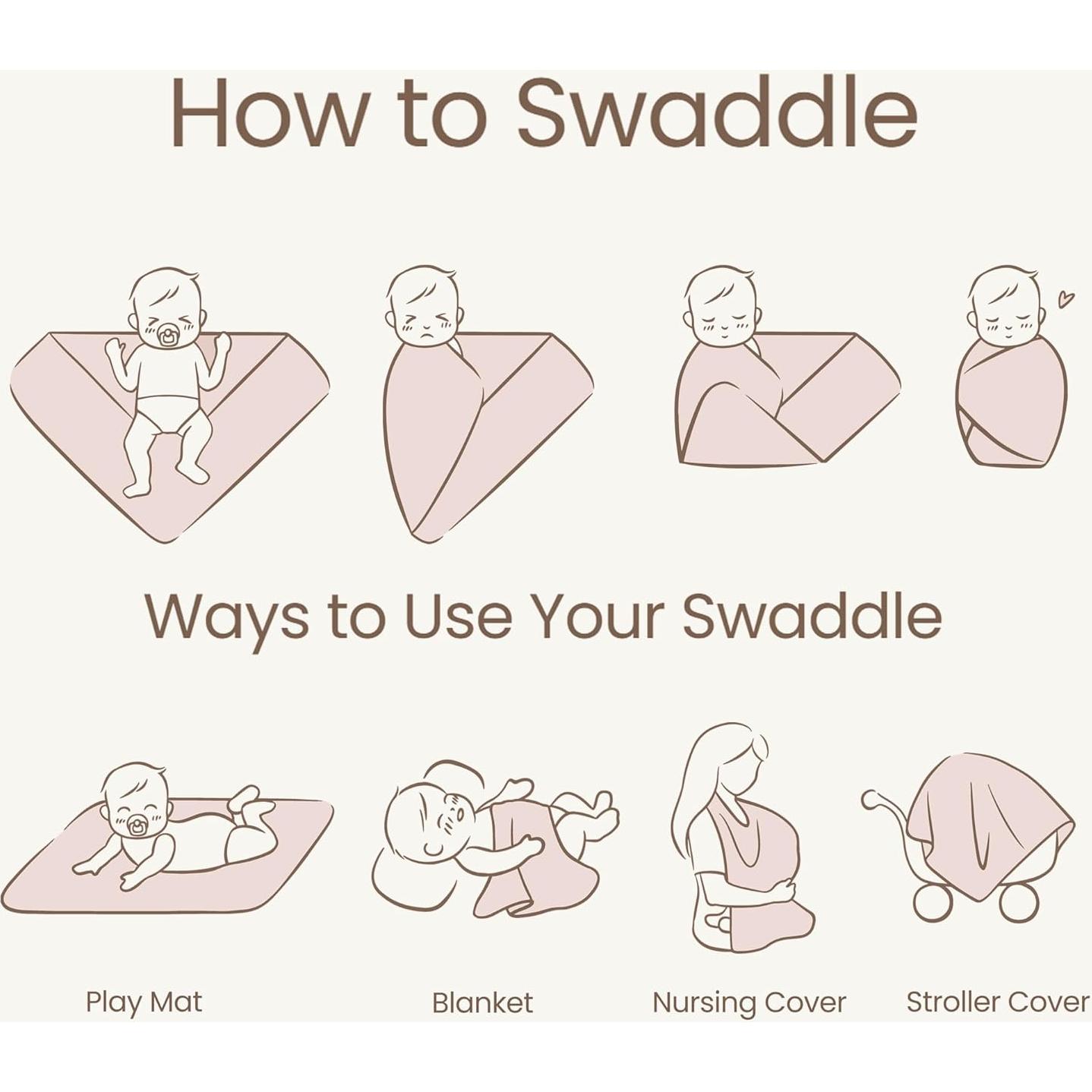 Manta de Recepción para Bebé Niña Konssy Rosa Milenial 81x81cm