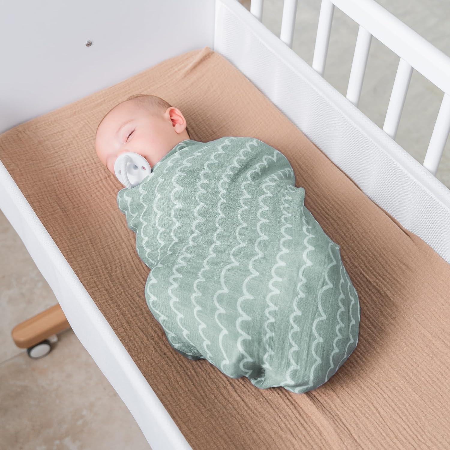 Mantas de Muselina Comfy Cubs Pack de 4 - 119 cm Suaves para Bebés