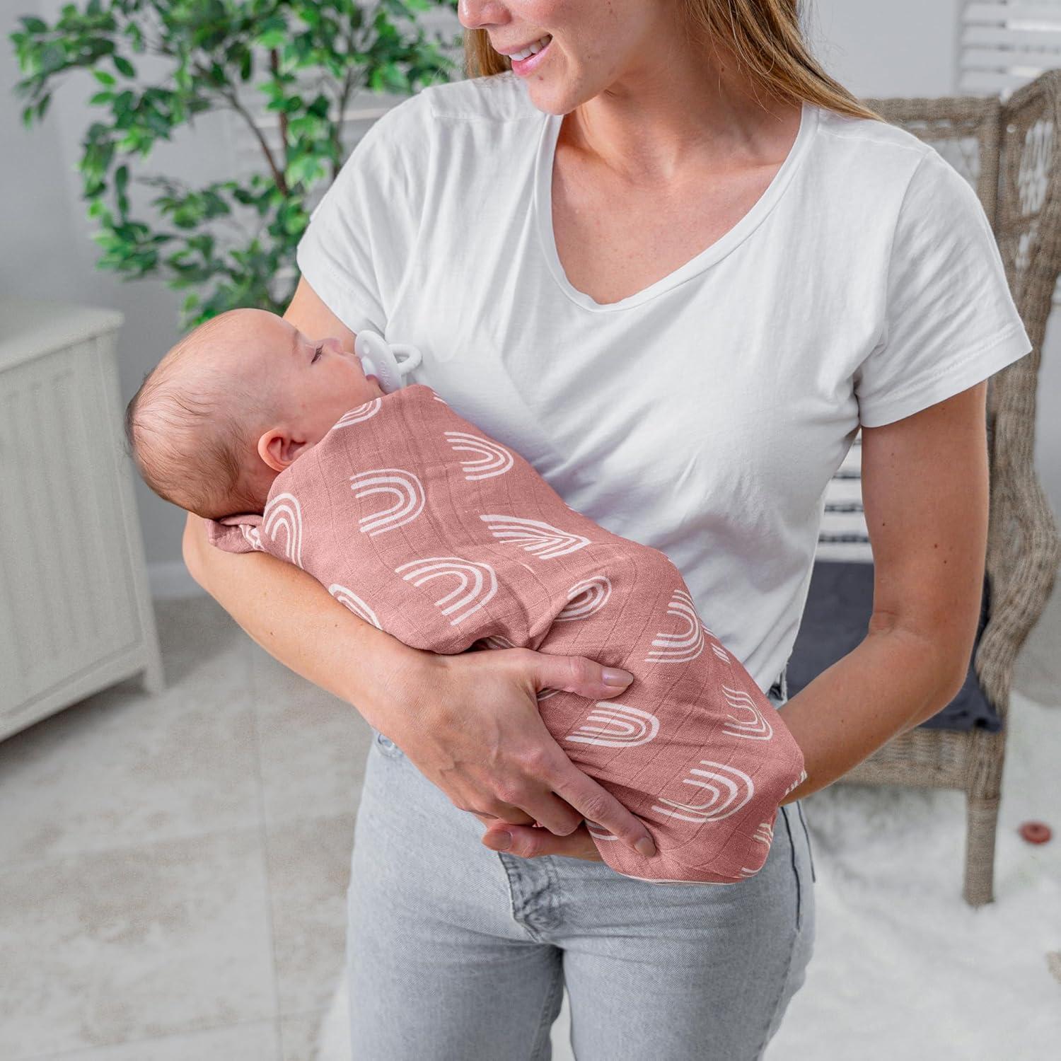 Mantas de Muselina Comfy Cubs Pack de 4 - 119 cm Suaves para Bebés