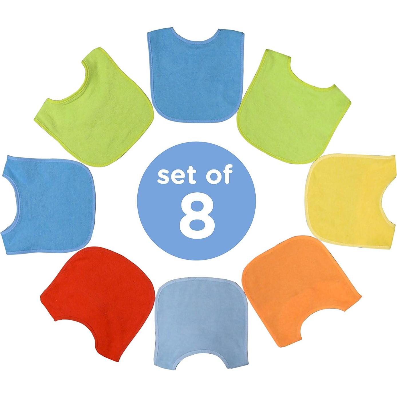 Paquete de 8 Baberos de Algodón Neat Solutions para Niño